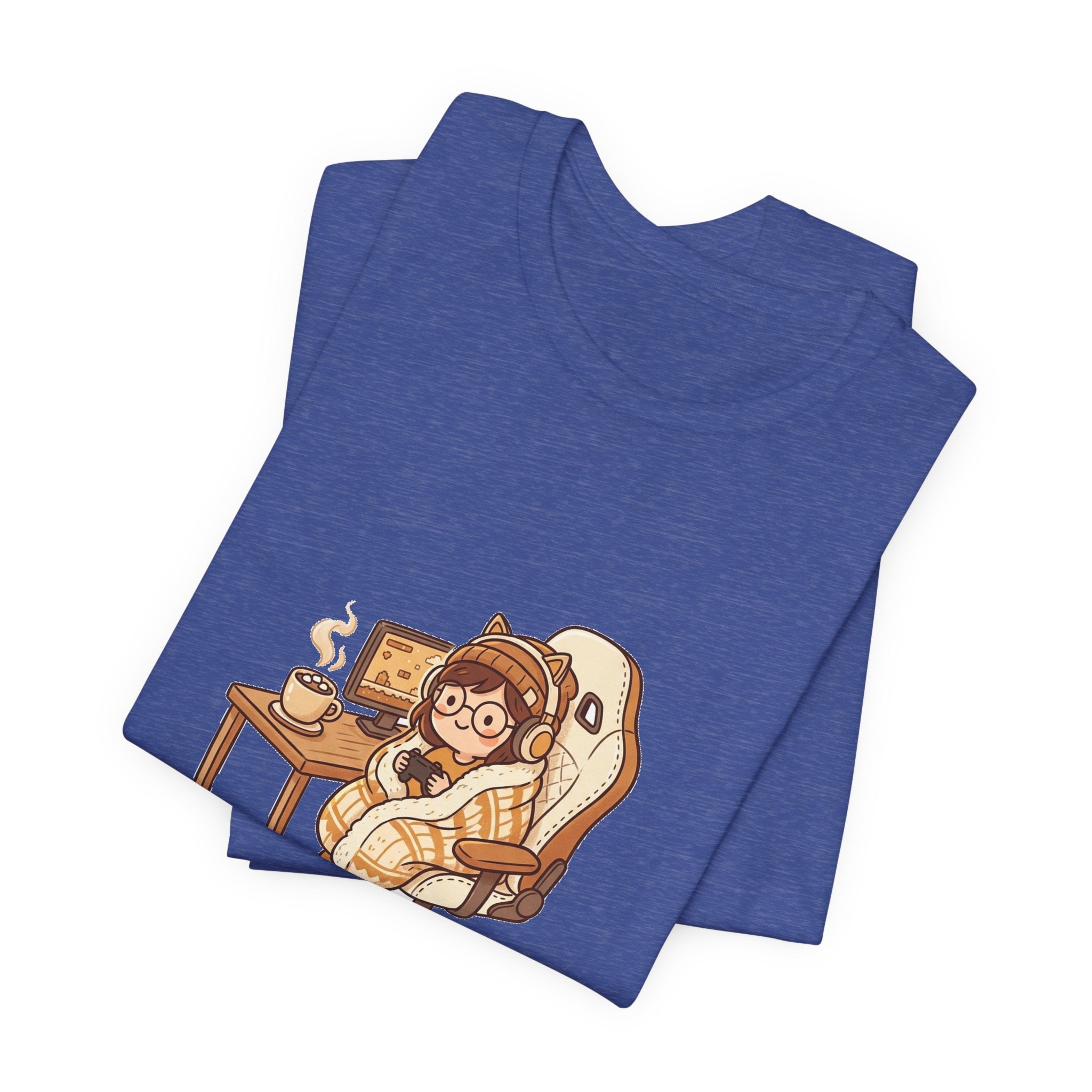 Cozy Gamer Tee - "Cozy Gamer Mode: On" Graphic T-Shirt