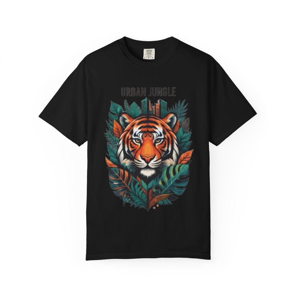 Urban Jungle Tiger T-Shirt – Bold Botanical Graphic Tee