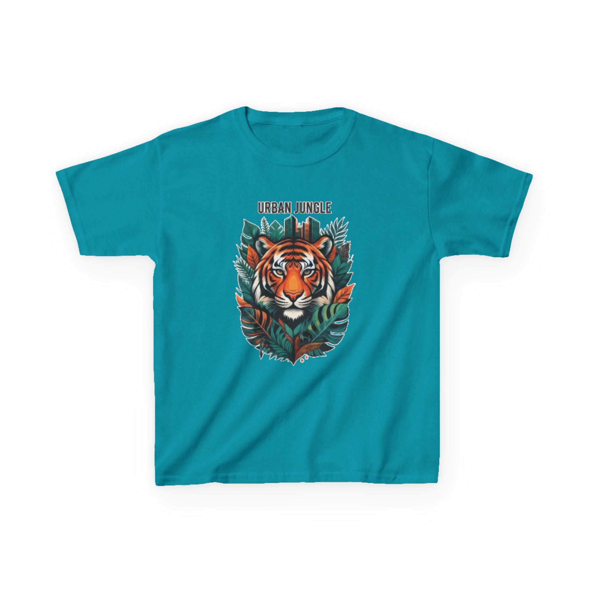 Kids 'Urban Jungle' Tiger Graphic Tee – Children's Jungle Animal Shirt