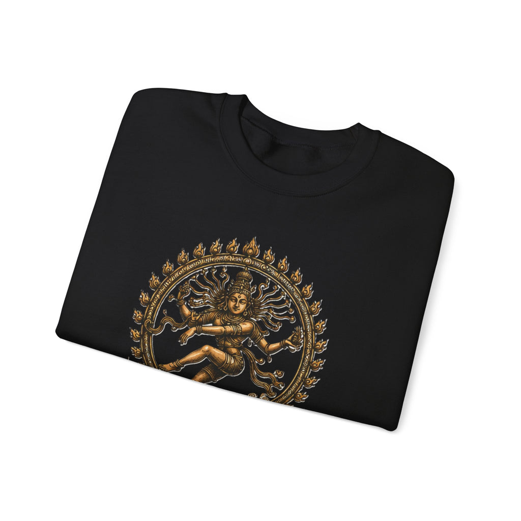 Shiva Nataraja Crewneck Sweatshirt — Dancing Shiva Graphic Pullover