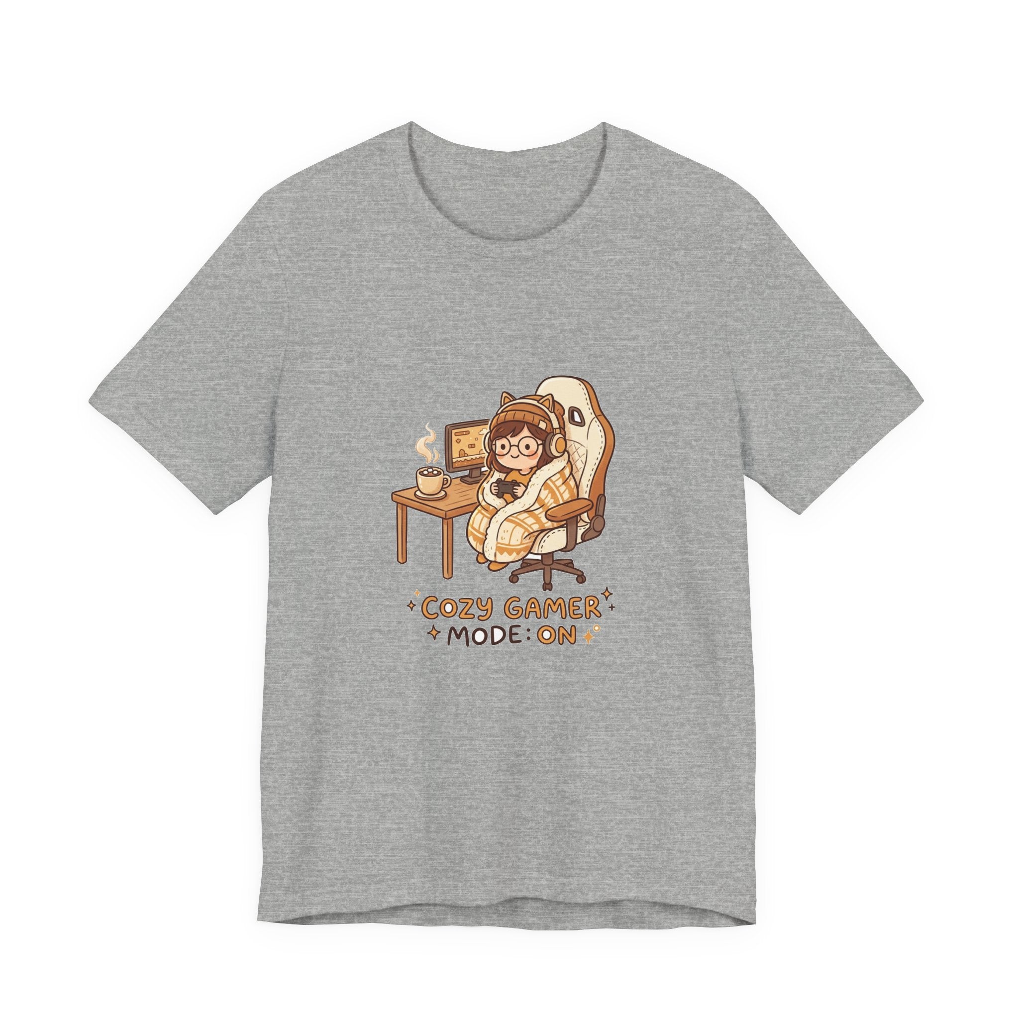 Cozy Gamer Tee - "Cozy Gamer Mode: On" Graphic T-Shirt