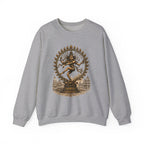 Shiva Nataraja Crewneck Sweatshirt — Dancing Shiva Graphic Pullover
