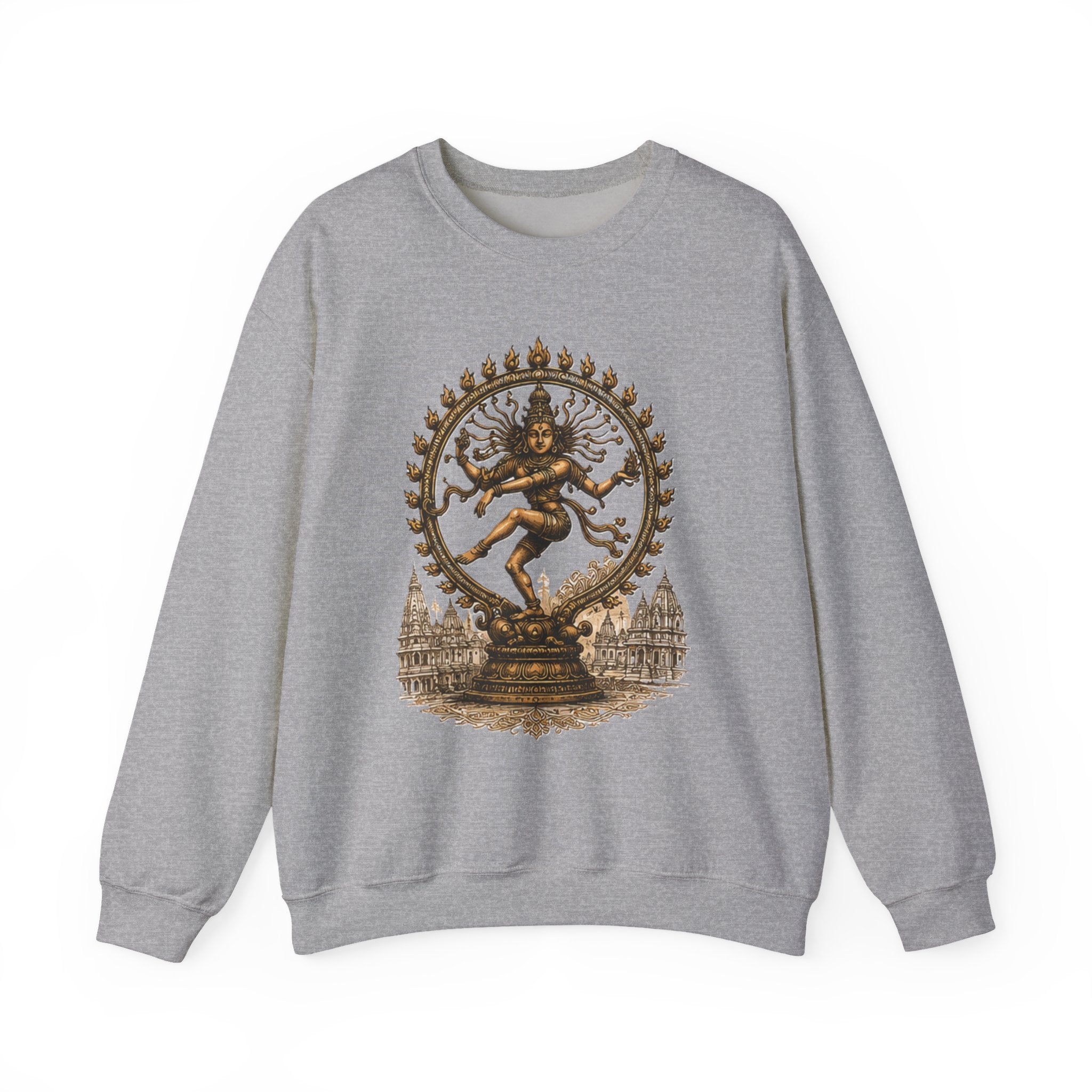 Shiva Nataraja Crewneck Sweatshirt — Dancing Shiva Graphic Pullover