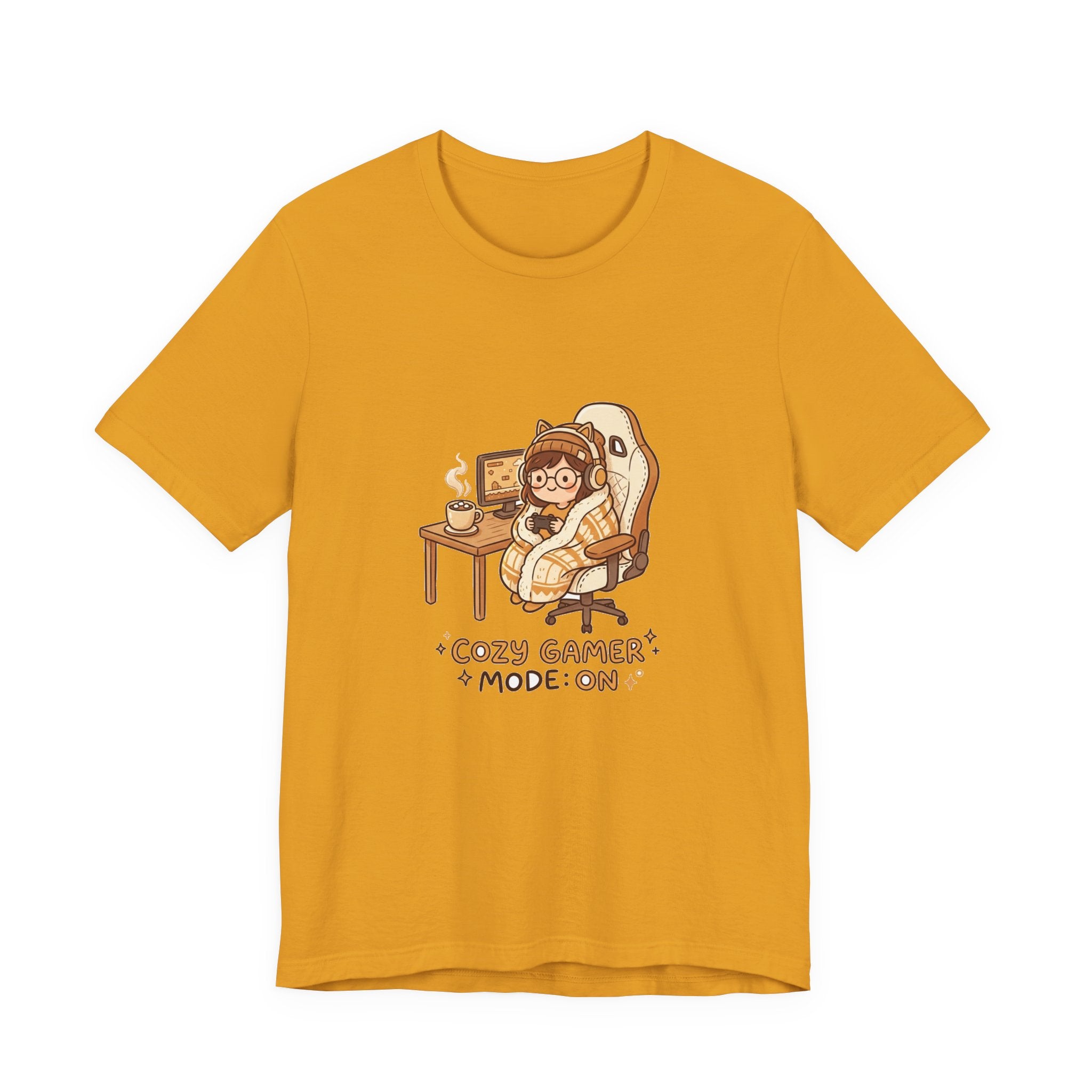 Cozy Gamer Tee - "Cozy Gamer Mode: On" Graphic T-Shirt