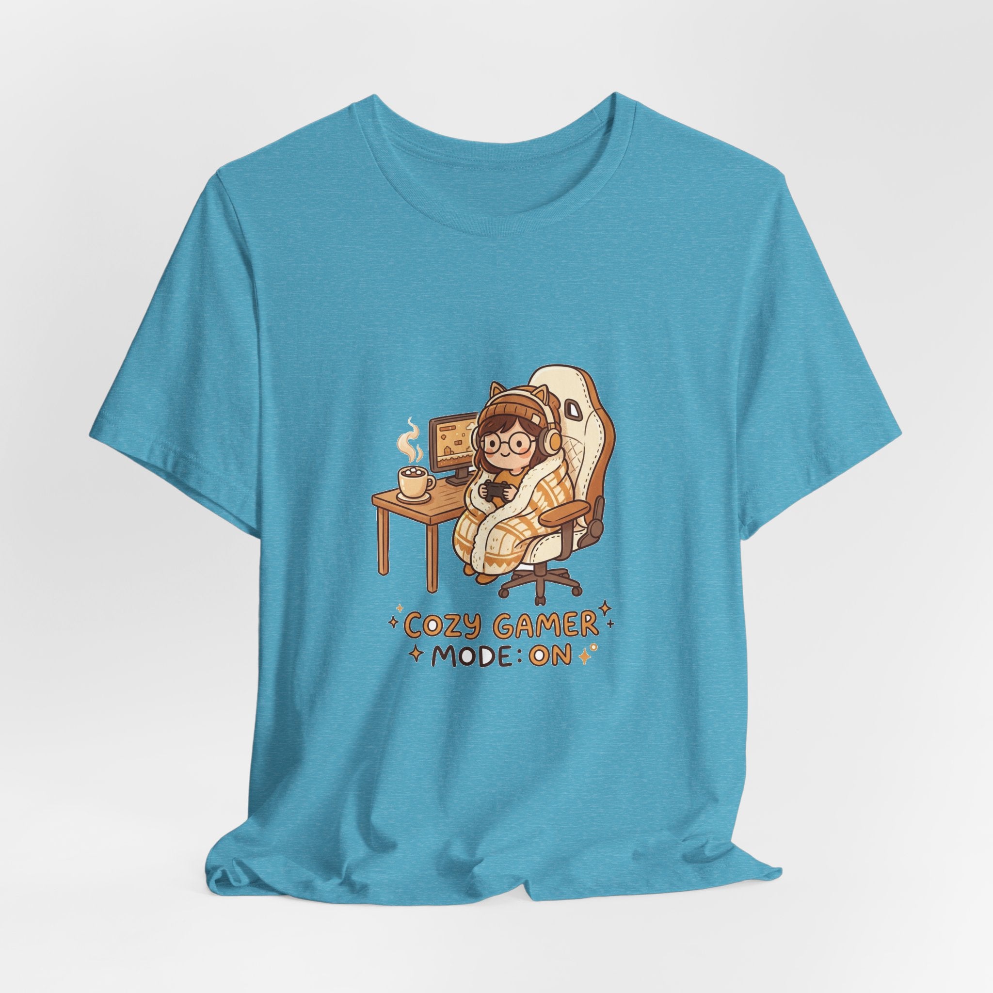 Cozy Gamer Tee - "Cozy Gamer Mode: On" Graphic T-Shirt