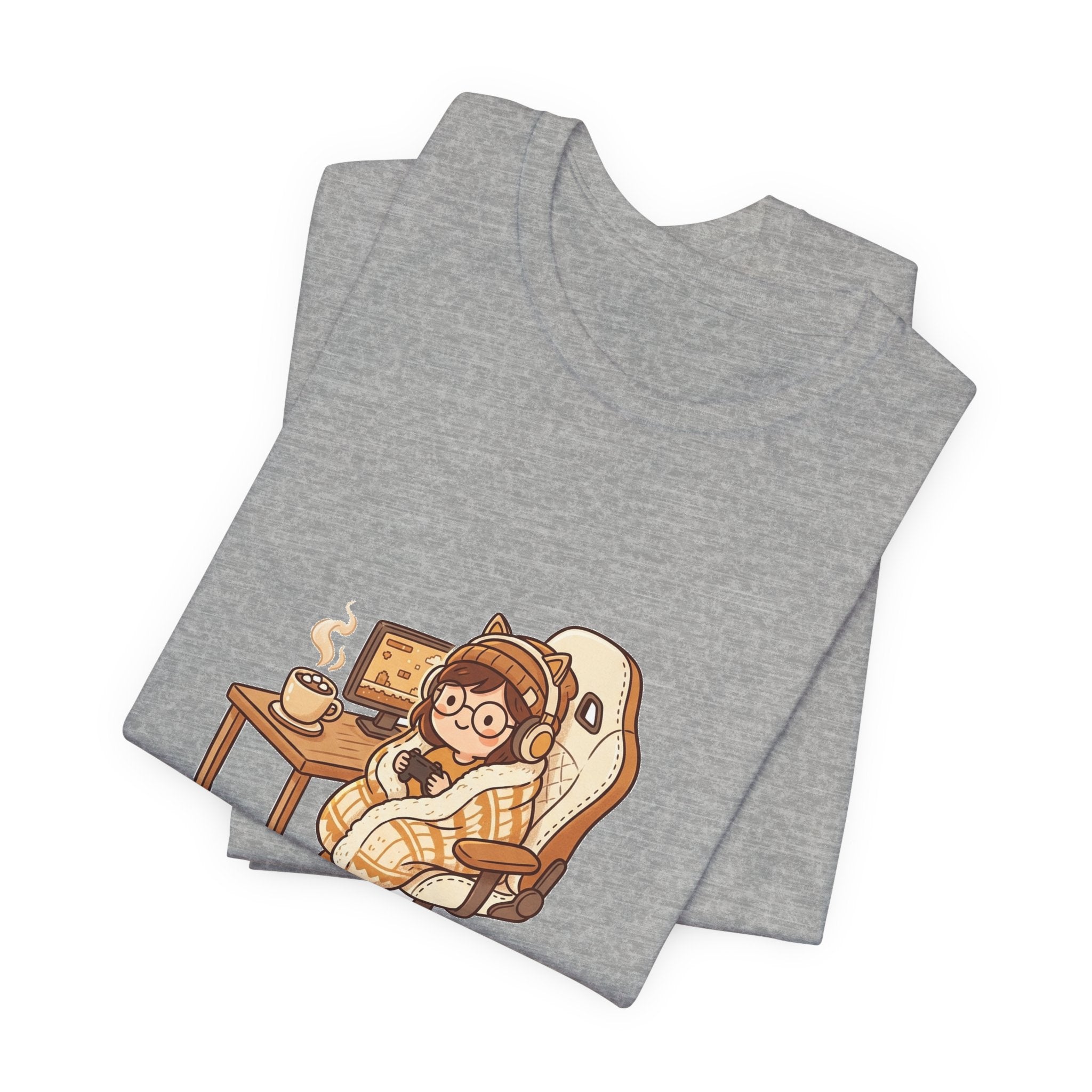 Cozy Gamer Tee - "Cozy Gamer Mode: On" Graphic T-Shirt
