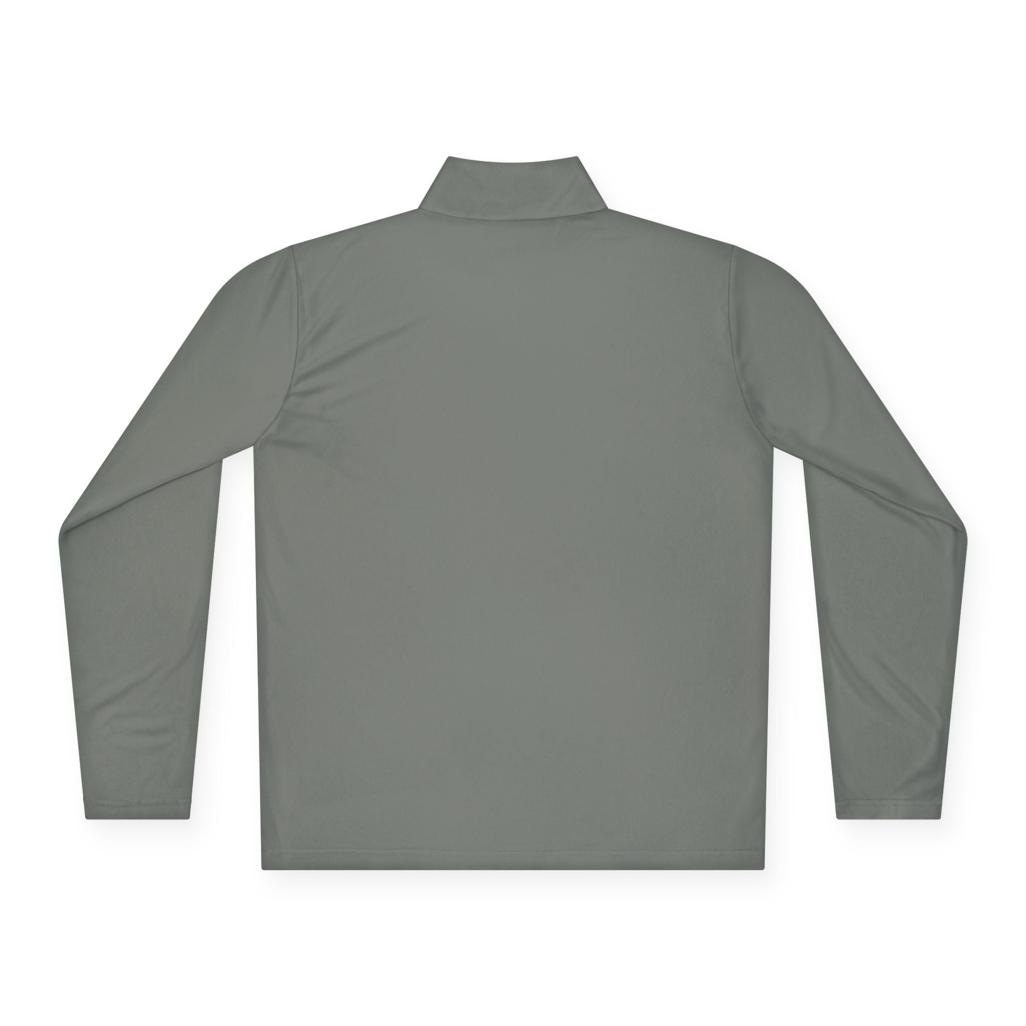 Quarter-Zip Pullover with Small Minimalist Logo — Lightweight White Zip Sweatshirt