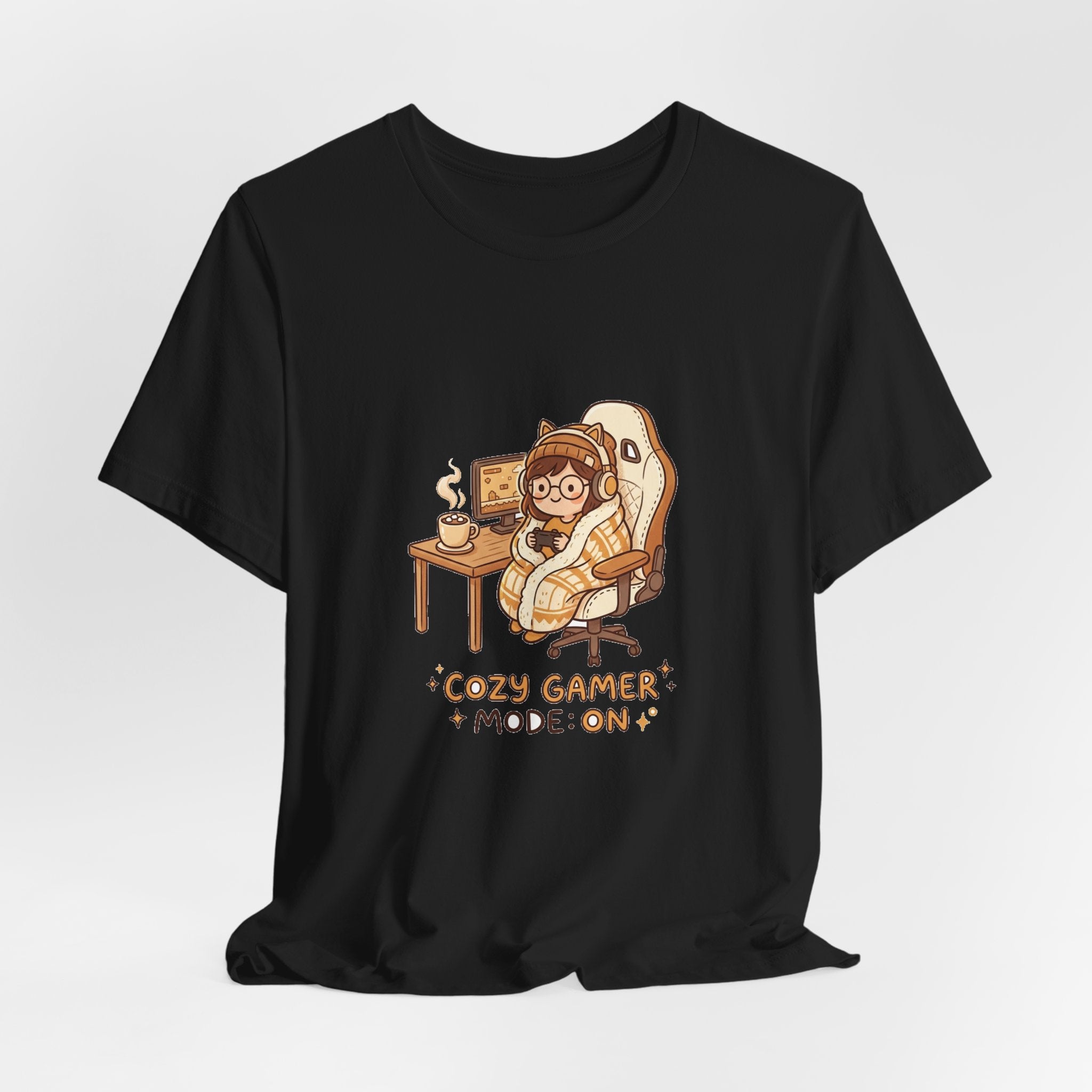 Cozy Gamer Tee - "Cozy Gamer Mode: On" Graphic T-Shirt
