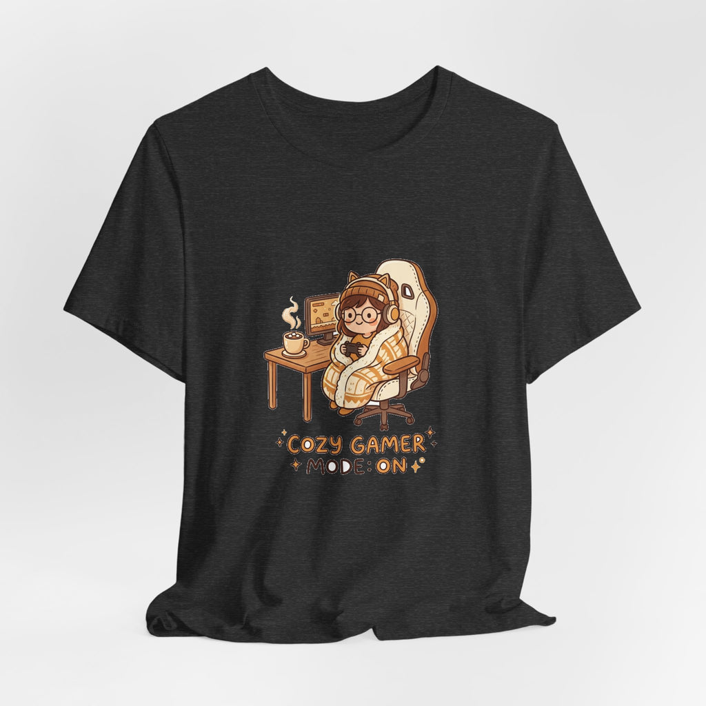 Cozy Gamer Tee - "Cozy Gamer Mode: On" Graphic T-Shirt