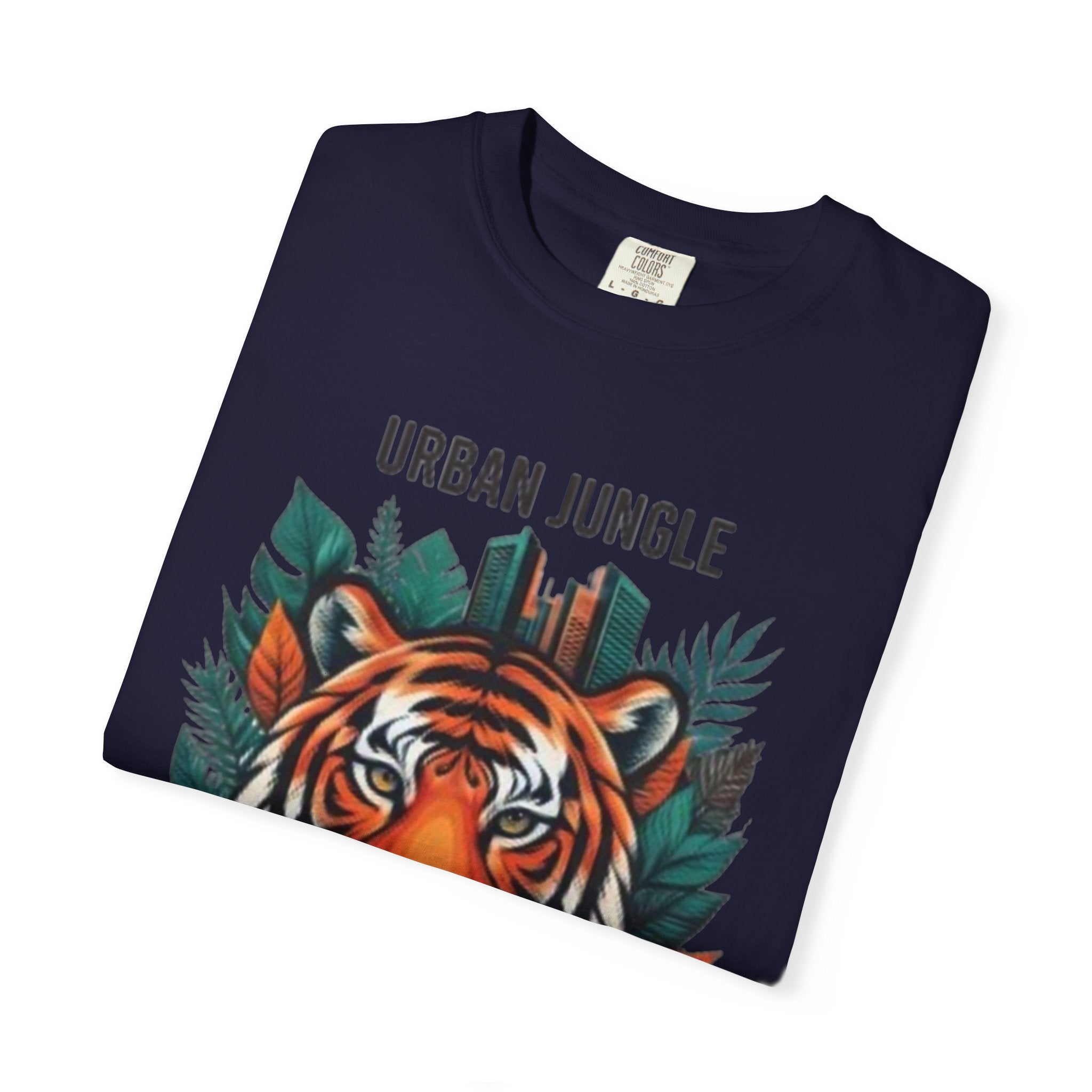 Urban Jungle Tiger T-Shirt – Bold Botanical Graphic Tee