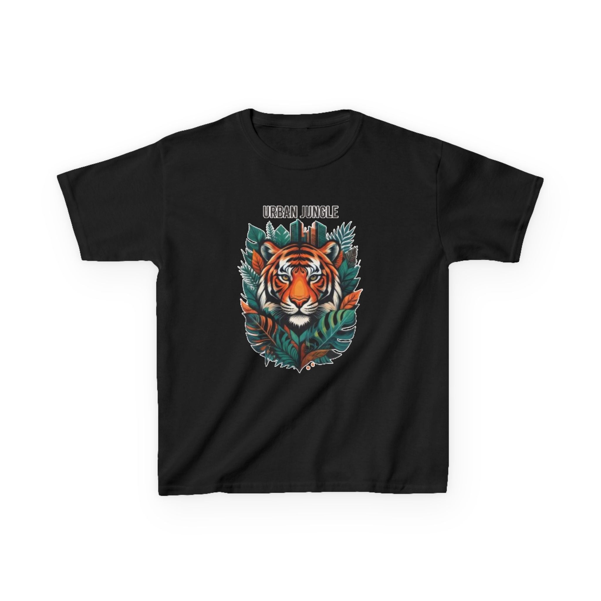 Kids 'Urban Jungle' Tiger Graphic Tee – Children's Jungle Animal Shirt