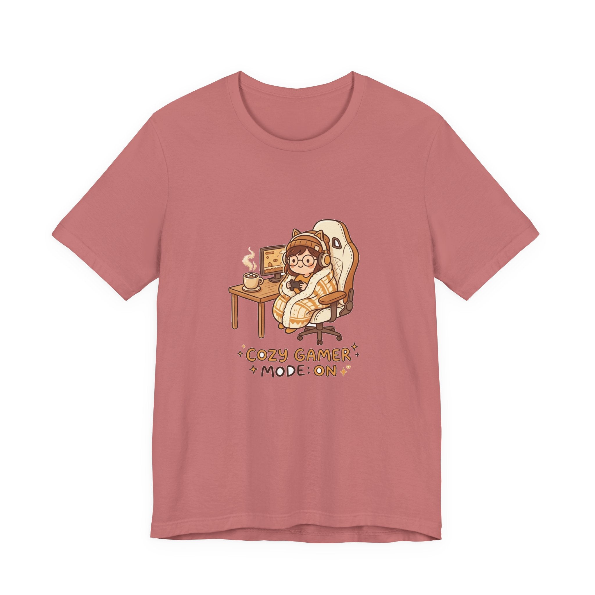 Cozy Gamer Tee - "Cozy Gamer Mode: On" Graphic T-Shirt