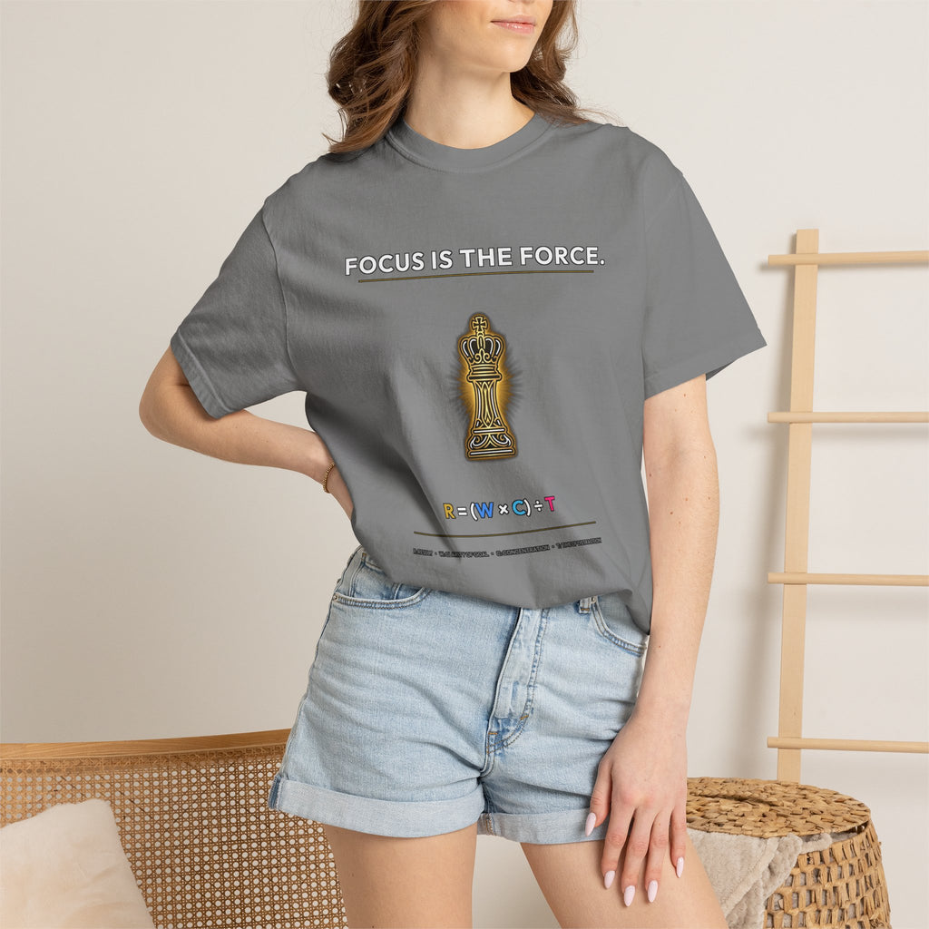 Focus Is The Force T‑Shirt — Meditation Buddha Graphic Tee