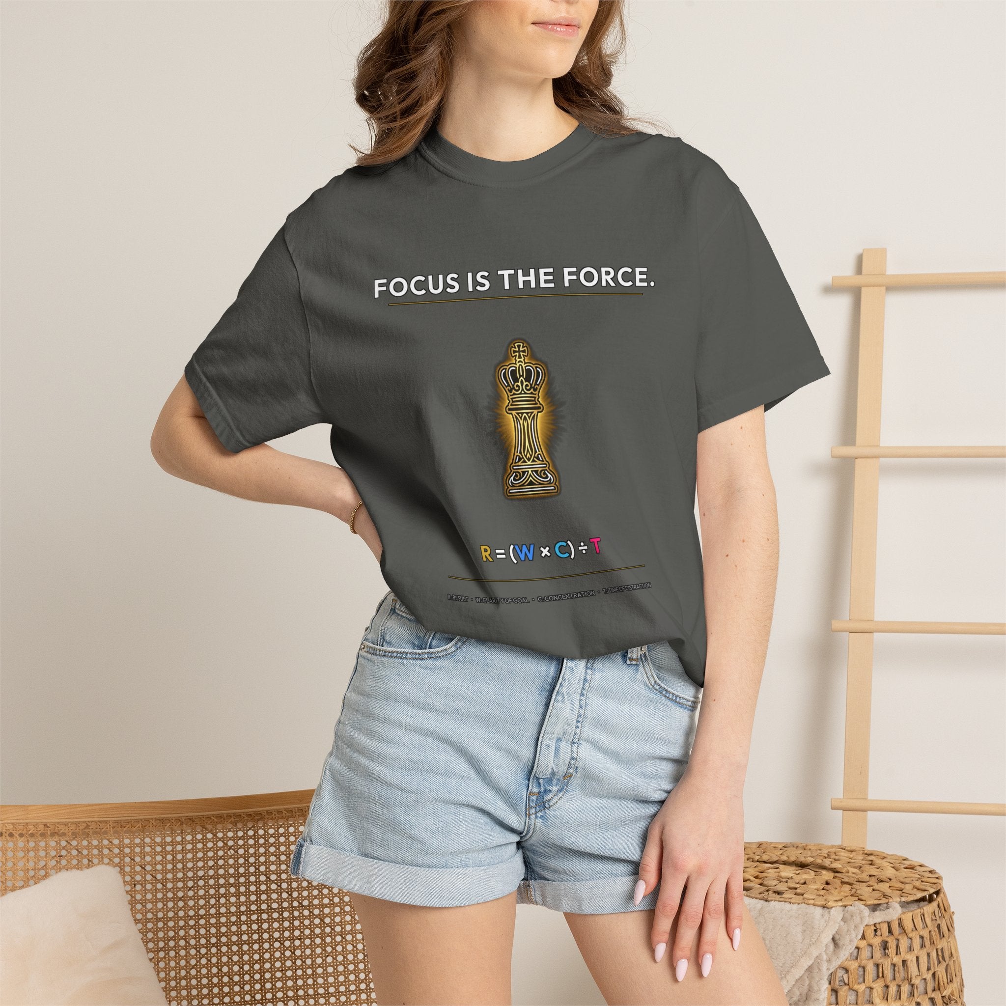 Focus Is The Force T‑Shirt — Meditation Buddha Graphic Tee