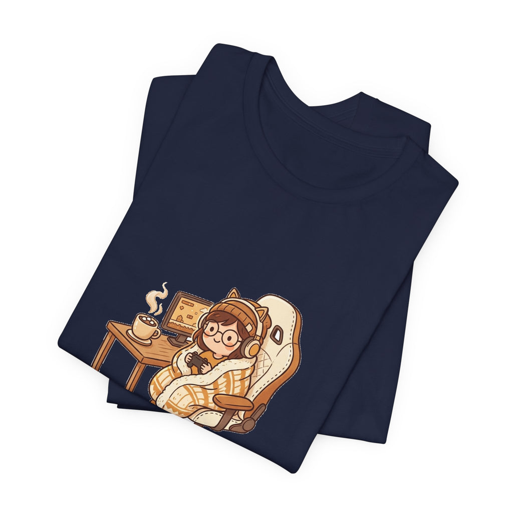 Cozy Gamer Tee - "Cozy Gamer Mode: On" Graphic T-Shirt