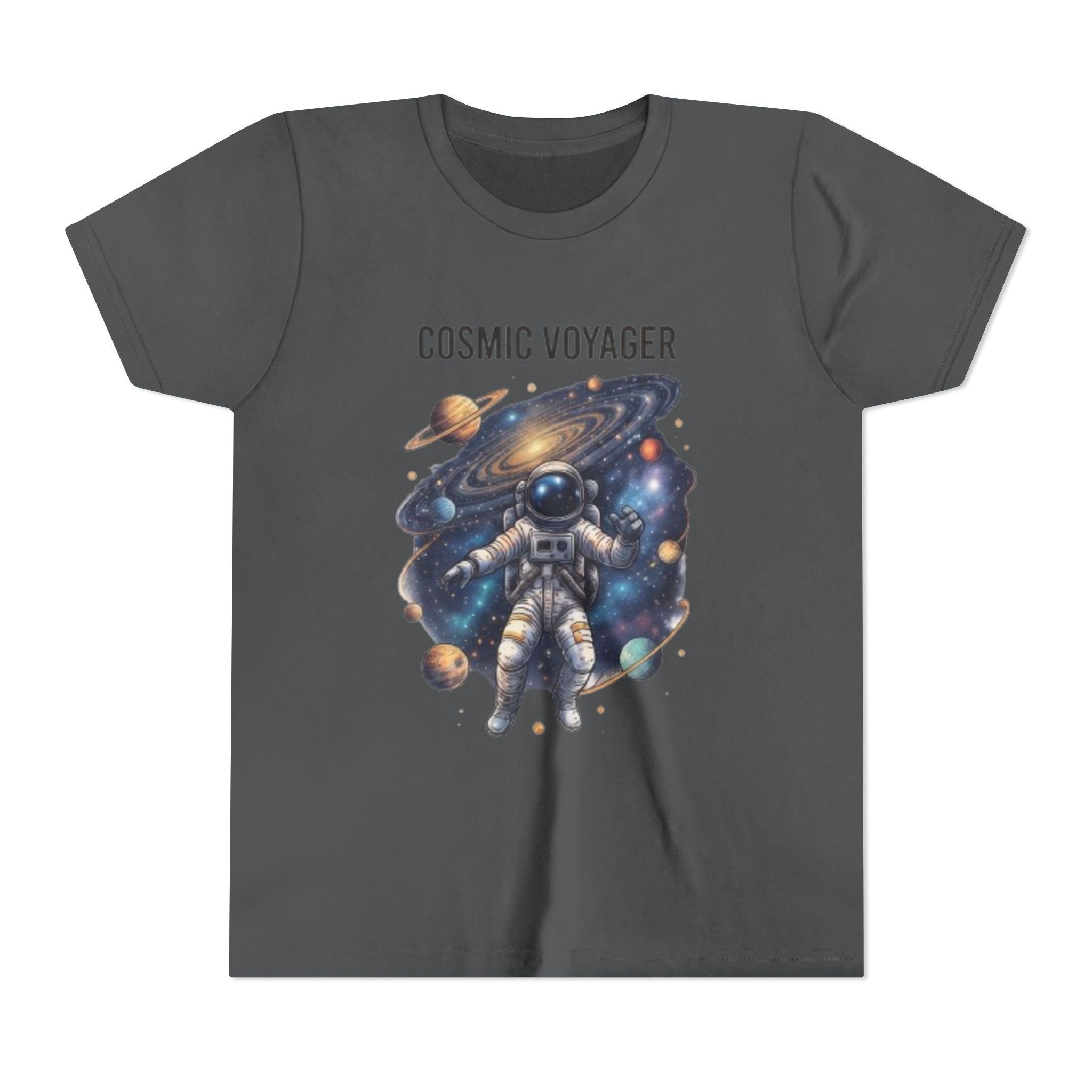 Cosmic Voyager Youth Tee — Astronaut Space Graphic Shirt for Kids