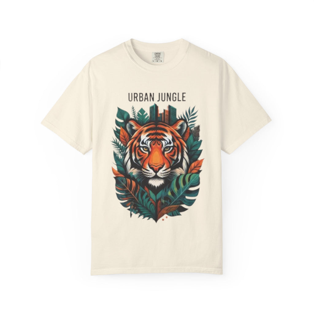 Urban Jungle Tiger T-Shirt – Bold Botanical Graphic Tee