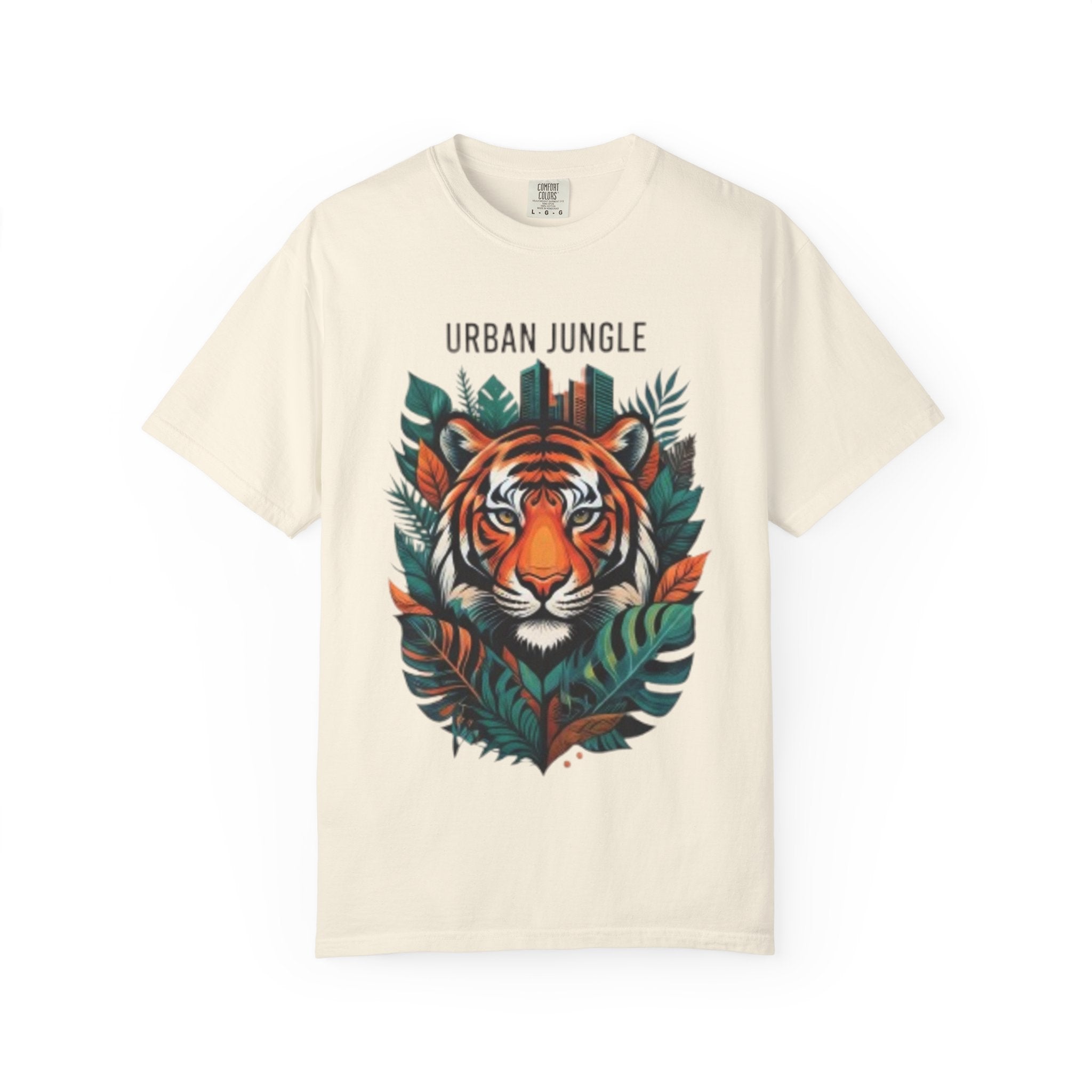 Urban Jungle Tiger T-Shirt – Bold Botanical Graphic Tee