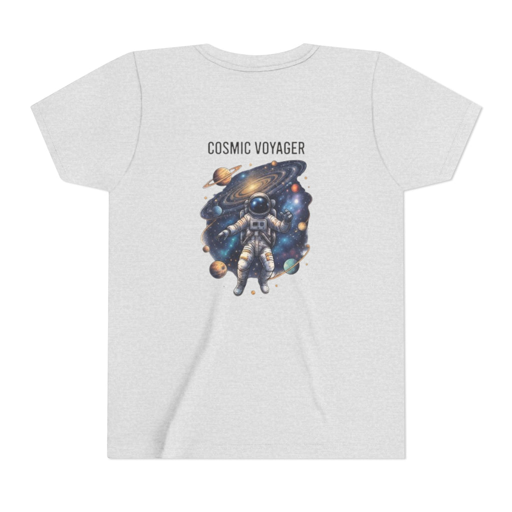 Cosmic Voyager Youth Tee — Astronaut Space Graphic Shirt for Kids