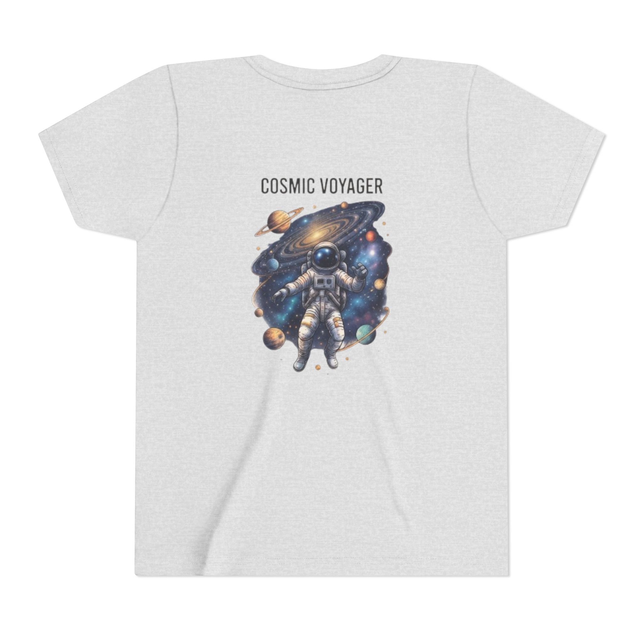 Cosmic Voyager Youth Tee — Astronaut Space Graphic Shirt for Kids