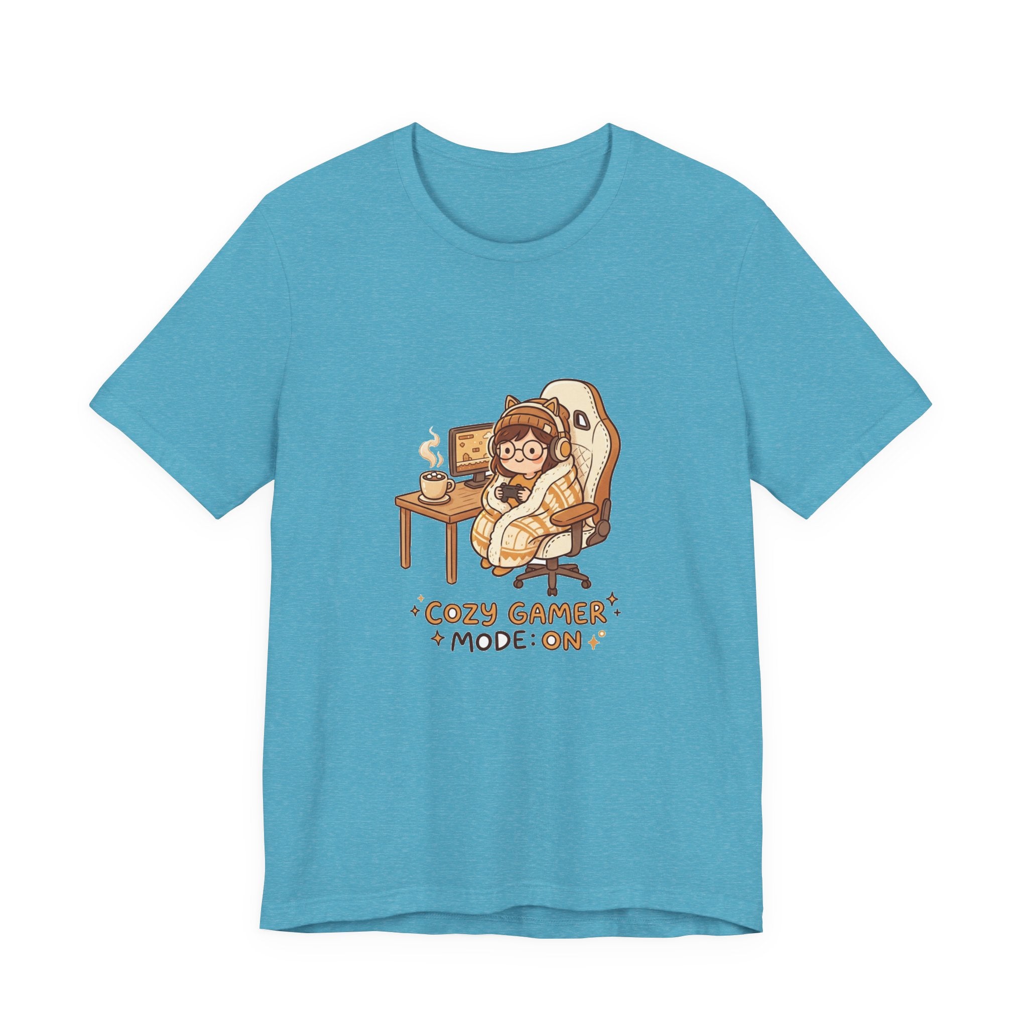 Cozy Gamer Tee - "Cozy Gamer Mode: On" Graphic T-Shirt
