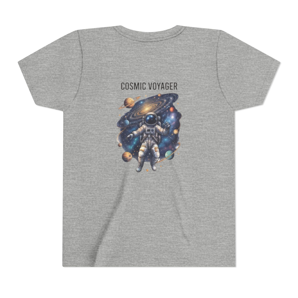 Cosmic Voyager Youth Tee — Astronaut Space Graphic Shirt for Kids