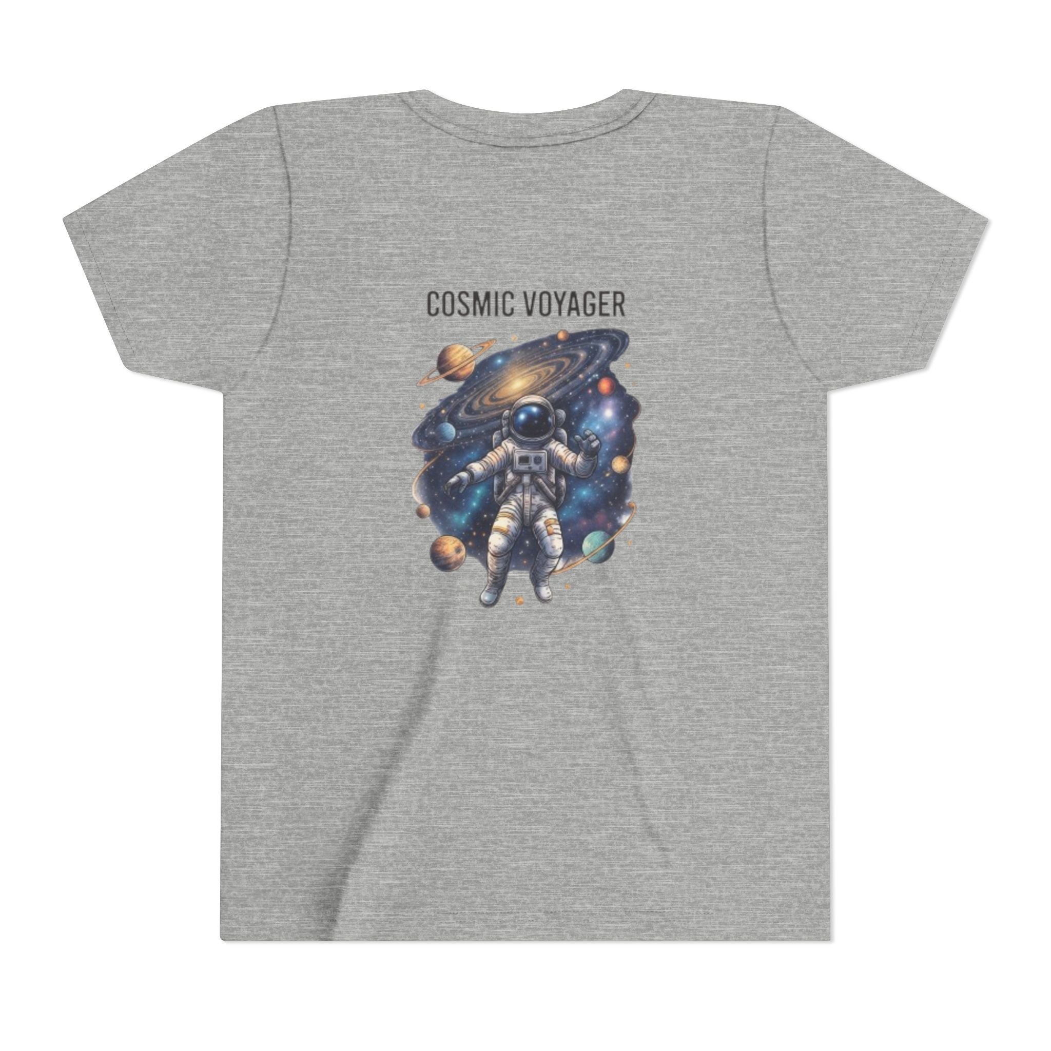 Cosmic Voyager Youth Tee — Astronaut Space Graphic Shirt for Kids