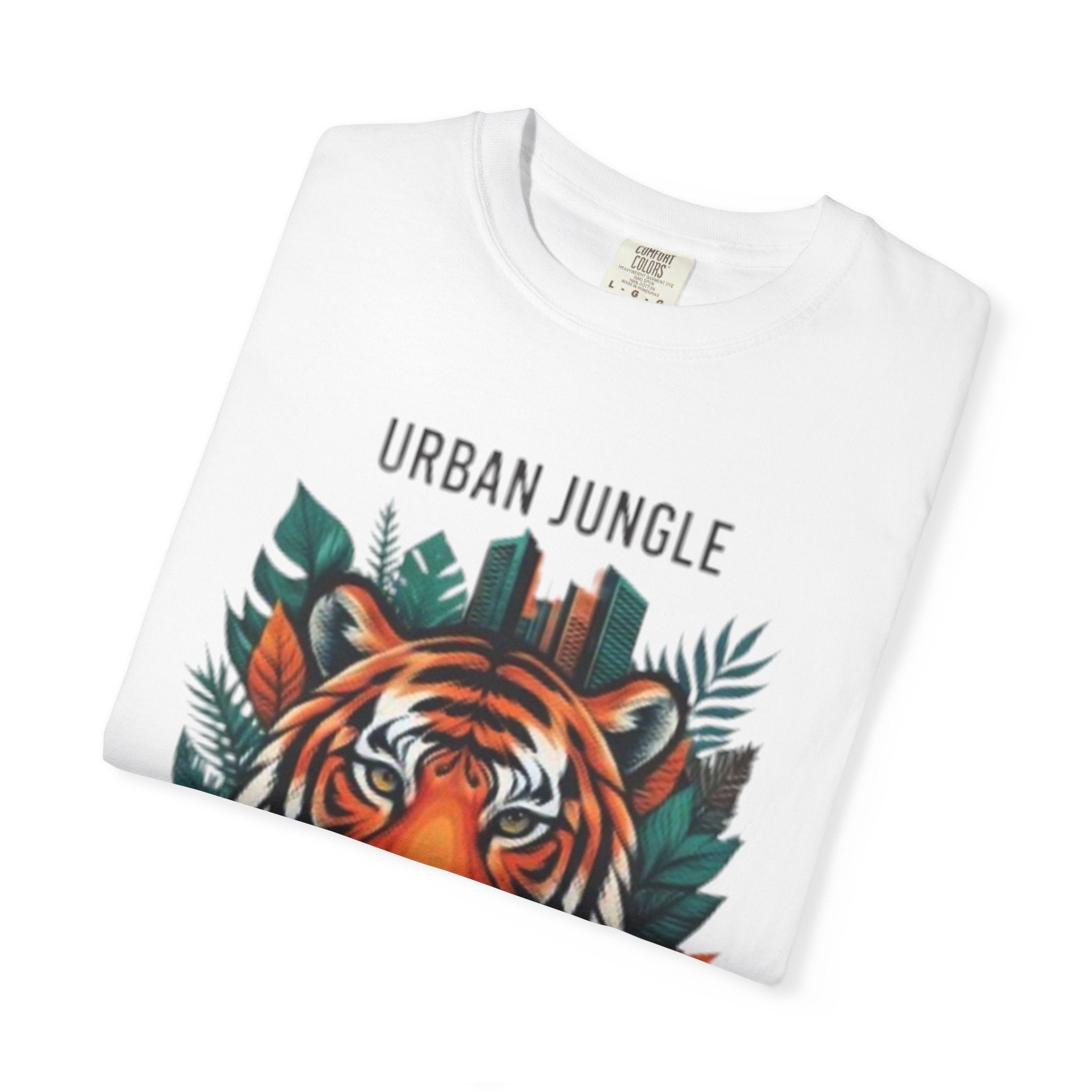 Urban Jungle Tiger T-Shirt – Bold Botanical Graphic Tee