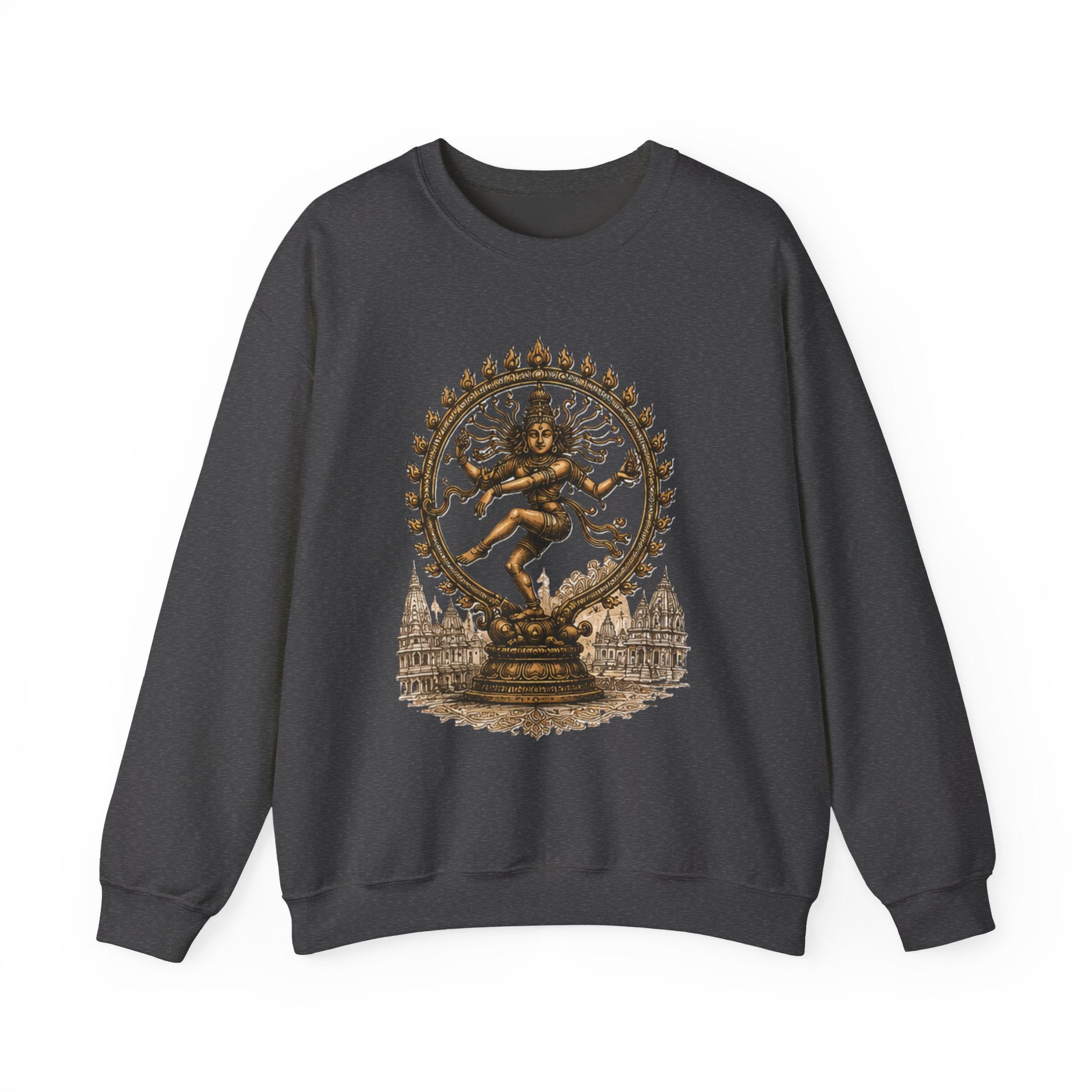 Shiva Nataraja Crewneck Sweatshirt — Dancing Shiva Graphic Pullover