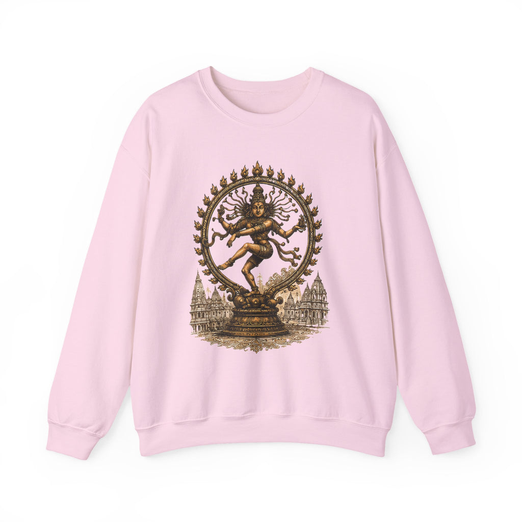Shiva Nataraja Crewneck Sweatshirt — Dancing Shiva Graphic Pullover