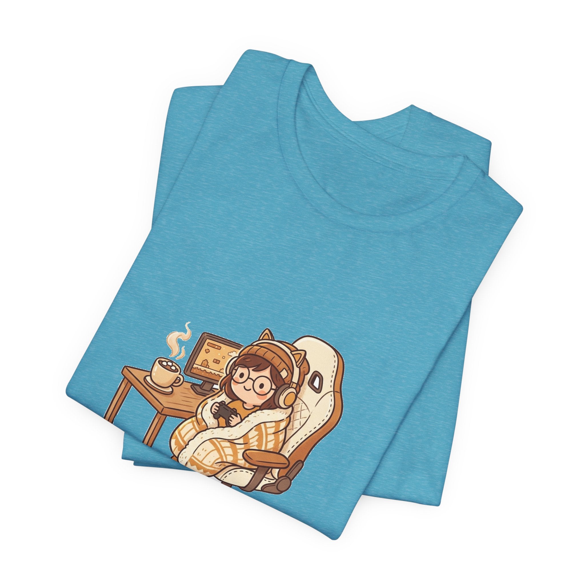 Cozy Gamer Tee - "Cozy Gamer Mode: On" Graphic T-Shirt