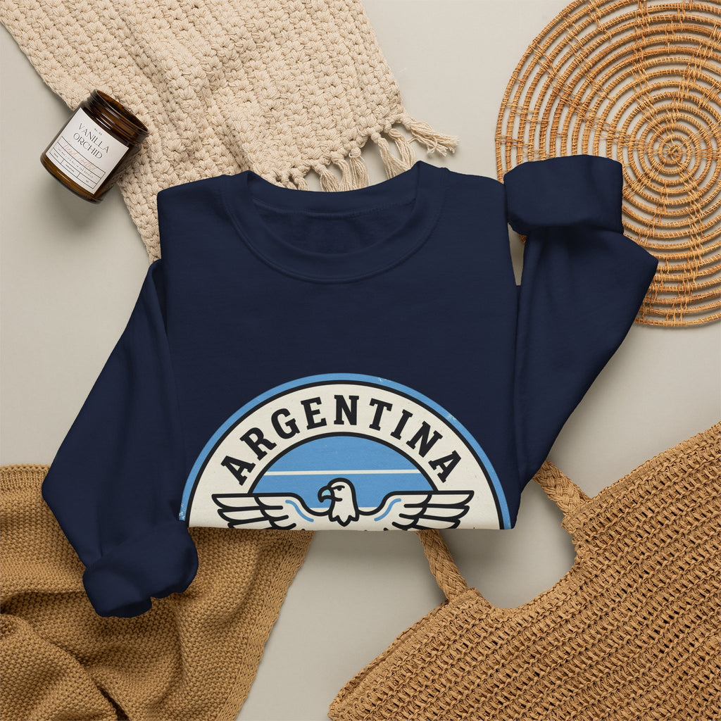 Argentina Fútbol Crest Sweatshirt | Soccer Country Pride, National Colors