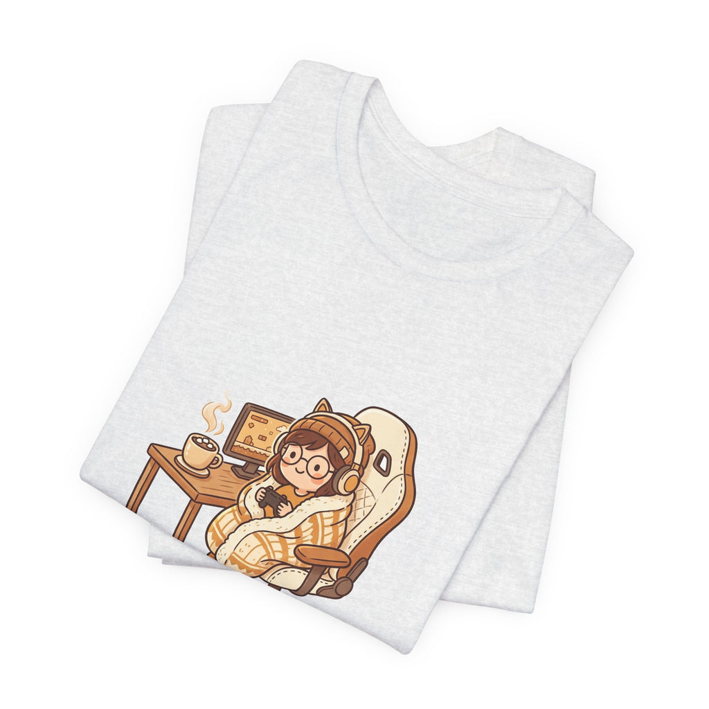 Cozy Gamer Tee - "Cozy Gamer Mode: On" Graphic T-Shirt