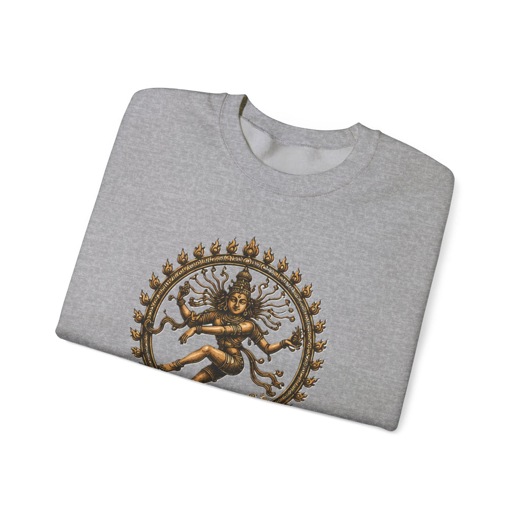 Shiva Nataraja Crewneck Sweatshirt — Dancing Shiva Graphic Pullover