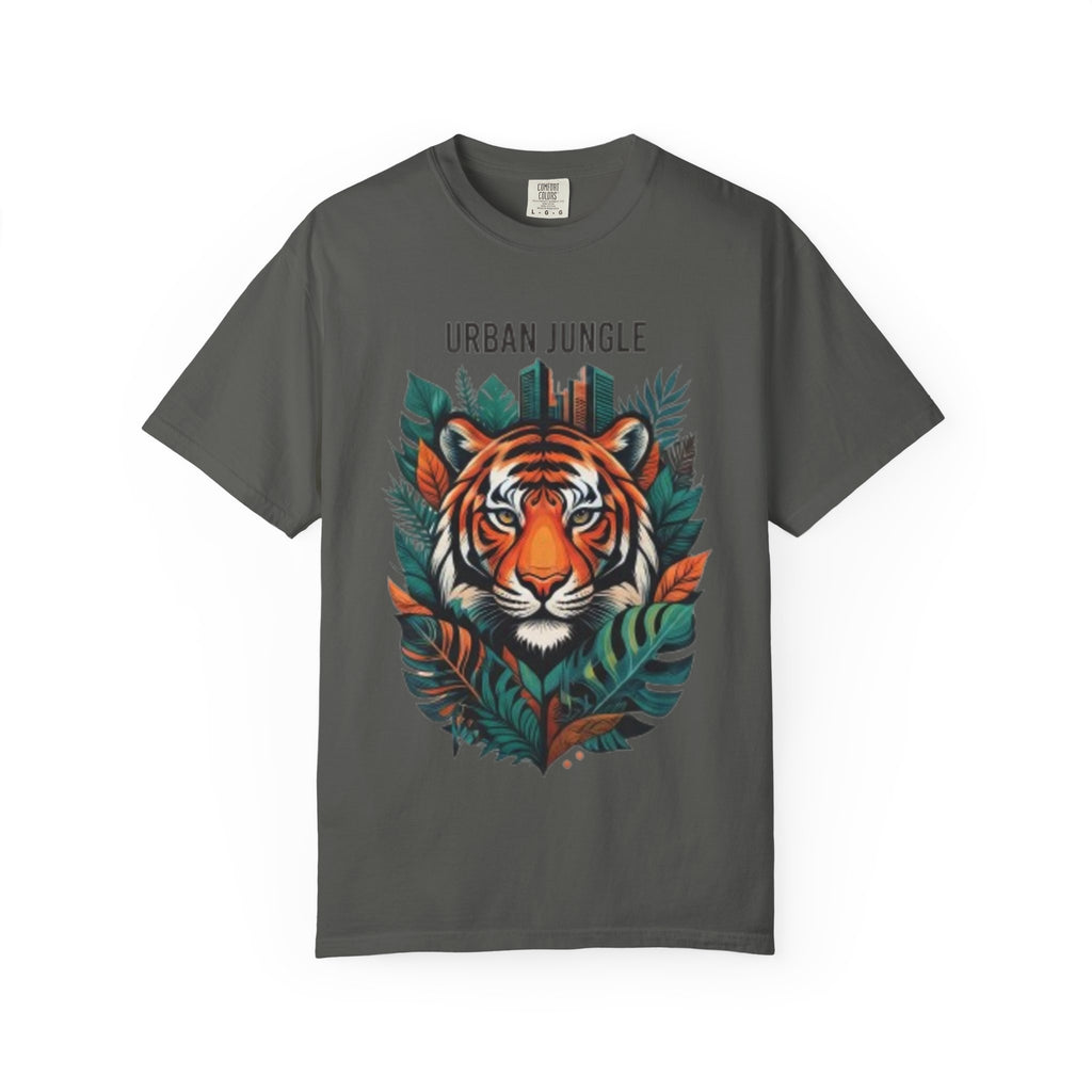 Urban Jungle Tiger T-Shirt – Bold Botanical Graphic Tee