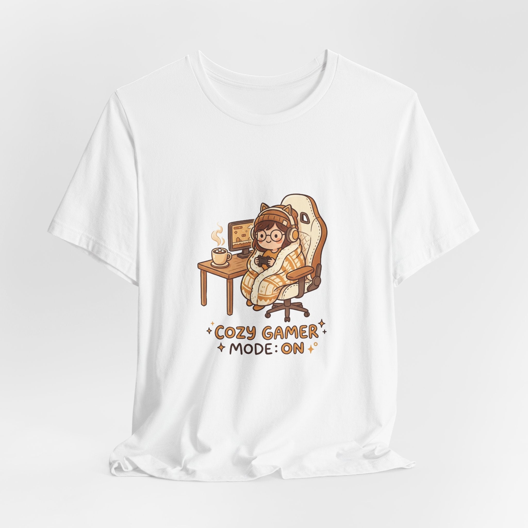 Cozy Gamer Tee - "Cozy Gamer Mode: On" Graphic T-Shirt
