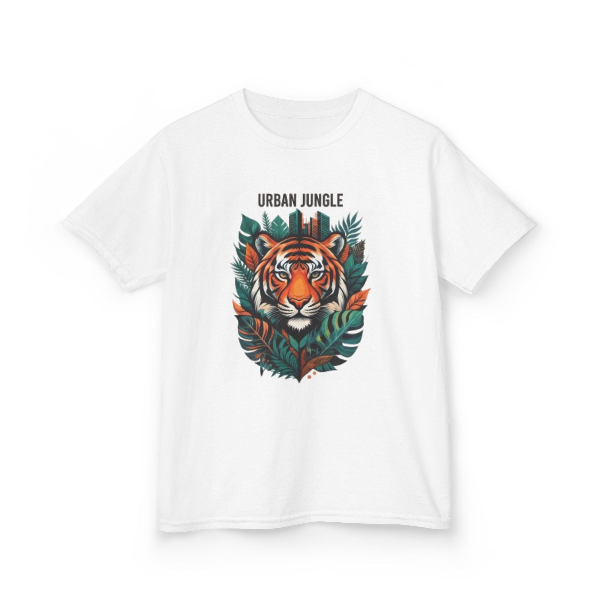 Kids 'Urban Jungle' Tiger Graphic Tee – Children's Jungle Animal Shirt
