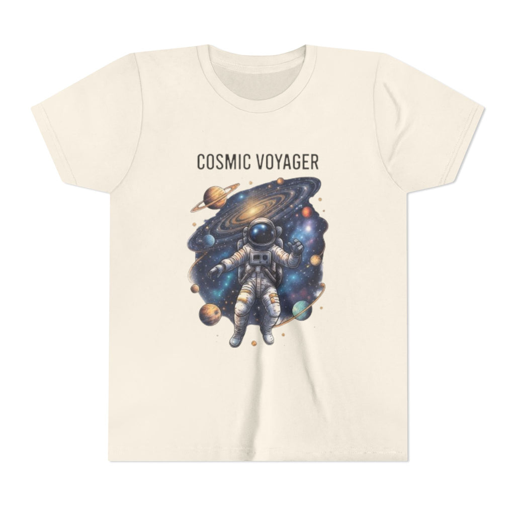 Cosmic Voyager Youth Tee — Astronaut Space Graphic Shirt for Kids