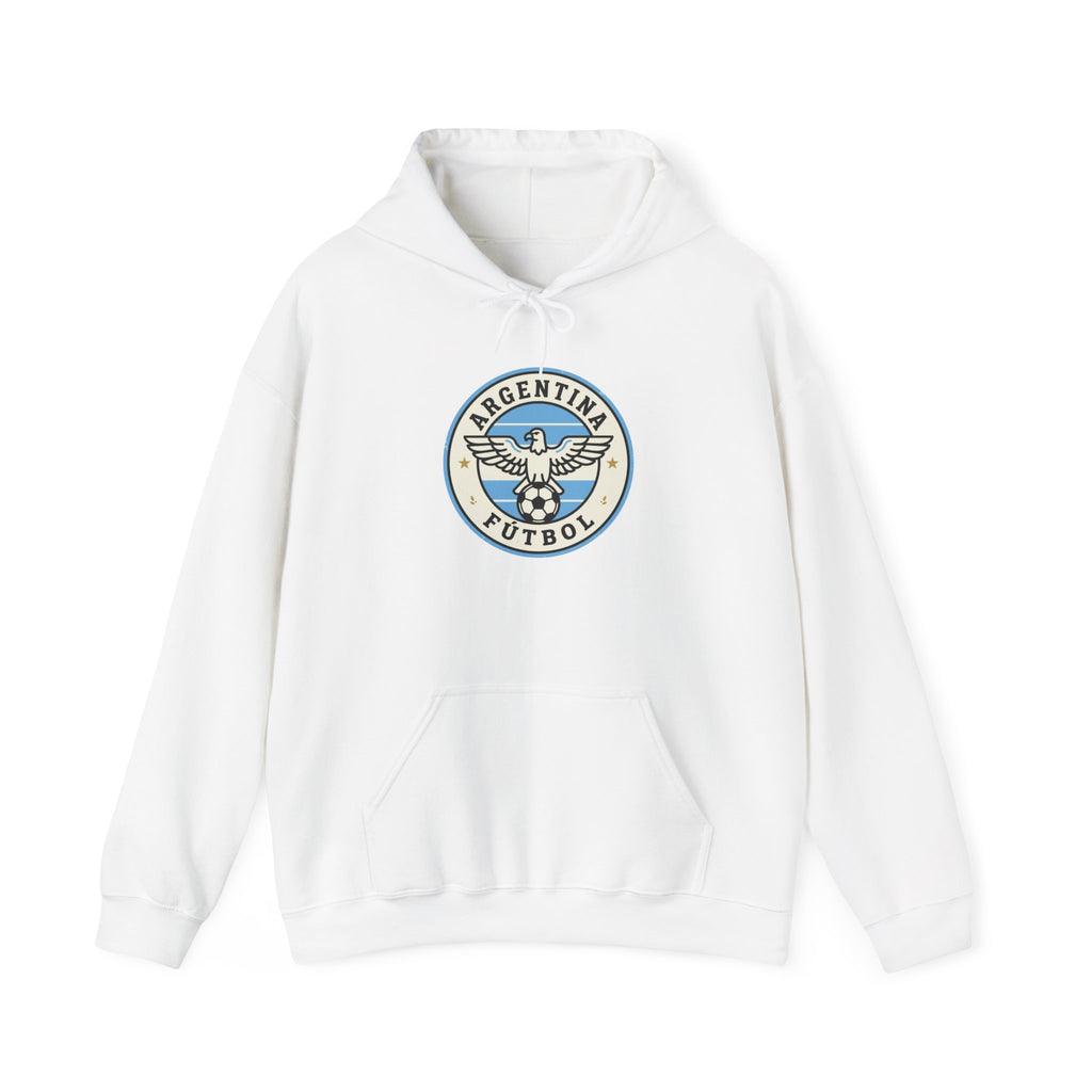 Argentina Futbol Crest Hoodie | Soccer Country Pride, National Colors