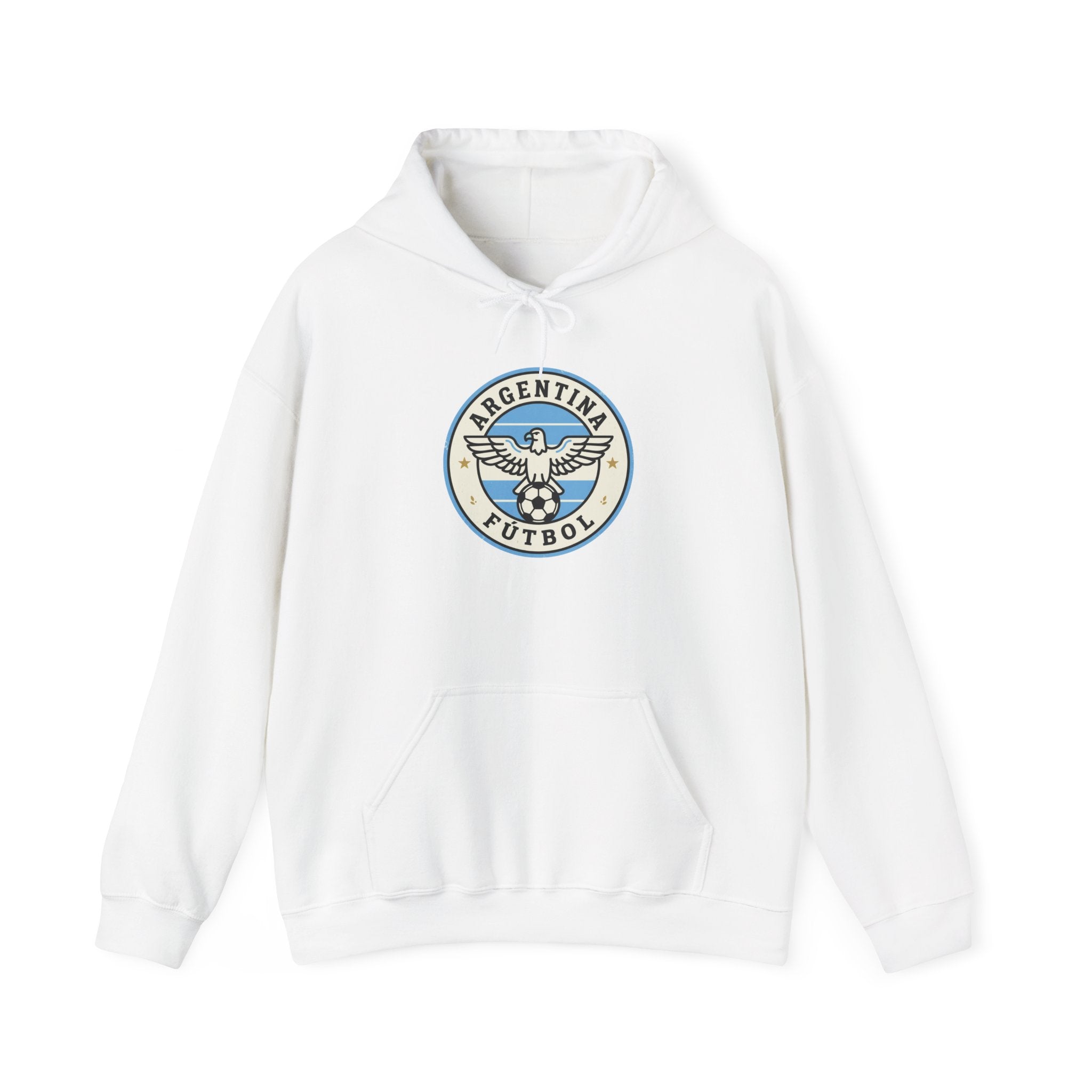 Argentina Futbol Crest Hoodie | Soccer Country Pride, National Colors