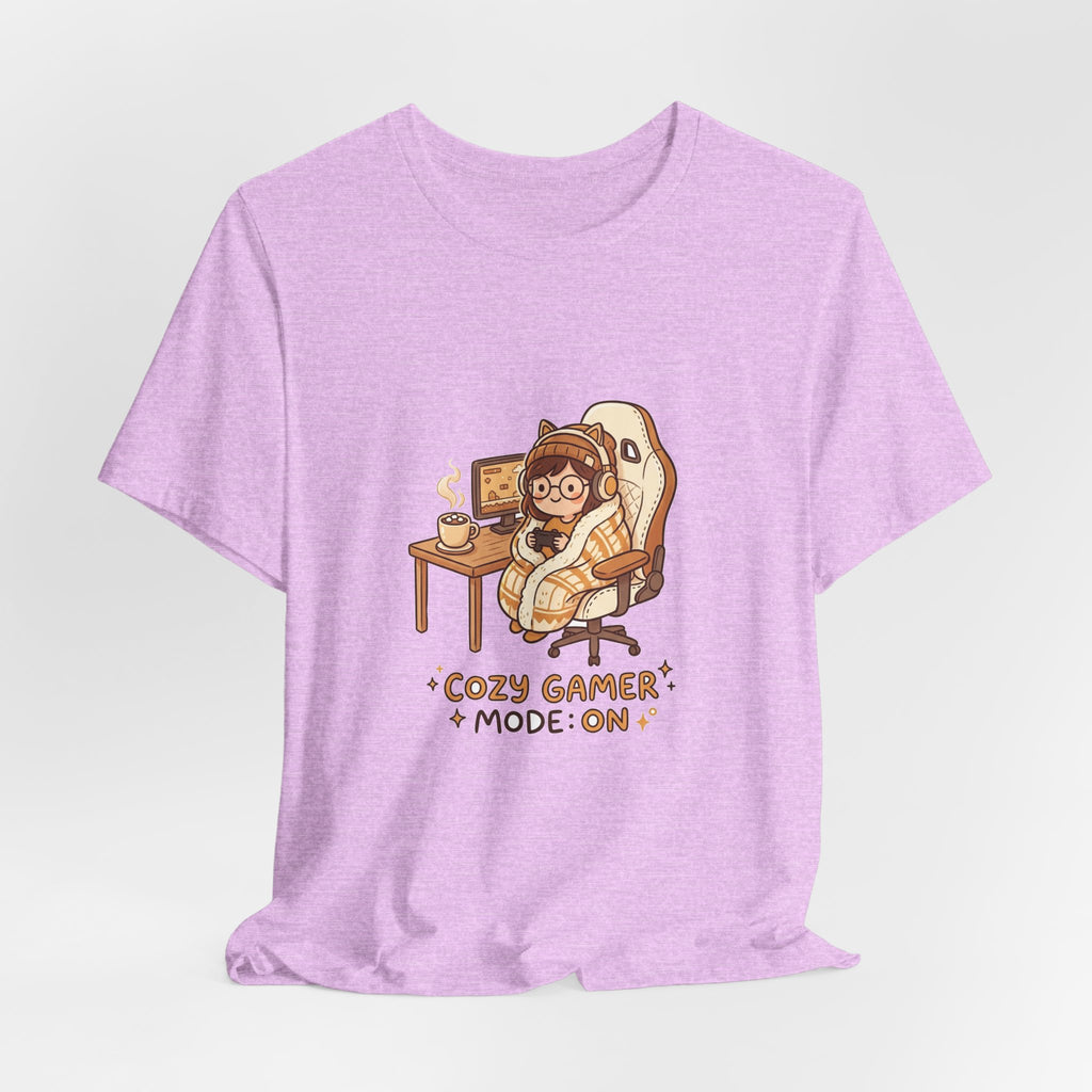 Cozy Gamer Tee - "Cozy Gamer Mode: On" Graphic T-Shirt