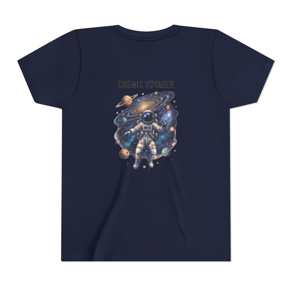 Cosmic Voyager Youth Tee — Astronaut Space Graphic Shirt for Kids