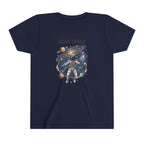Cosmic Voyager Youth Tee — Astronaut Space Graphic Shirt for Kids