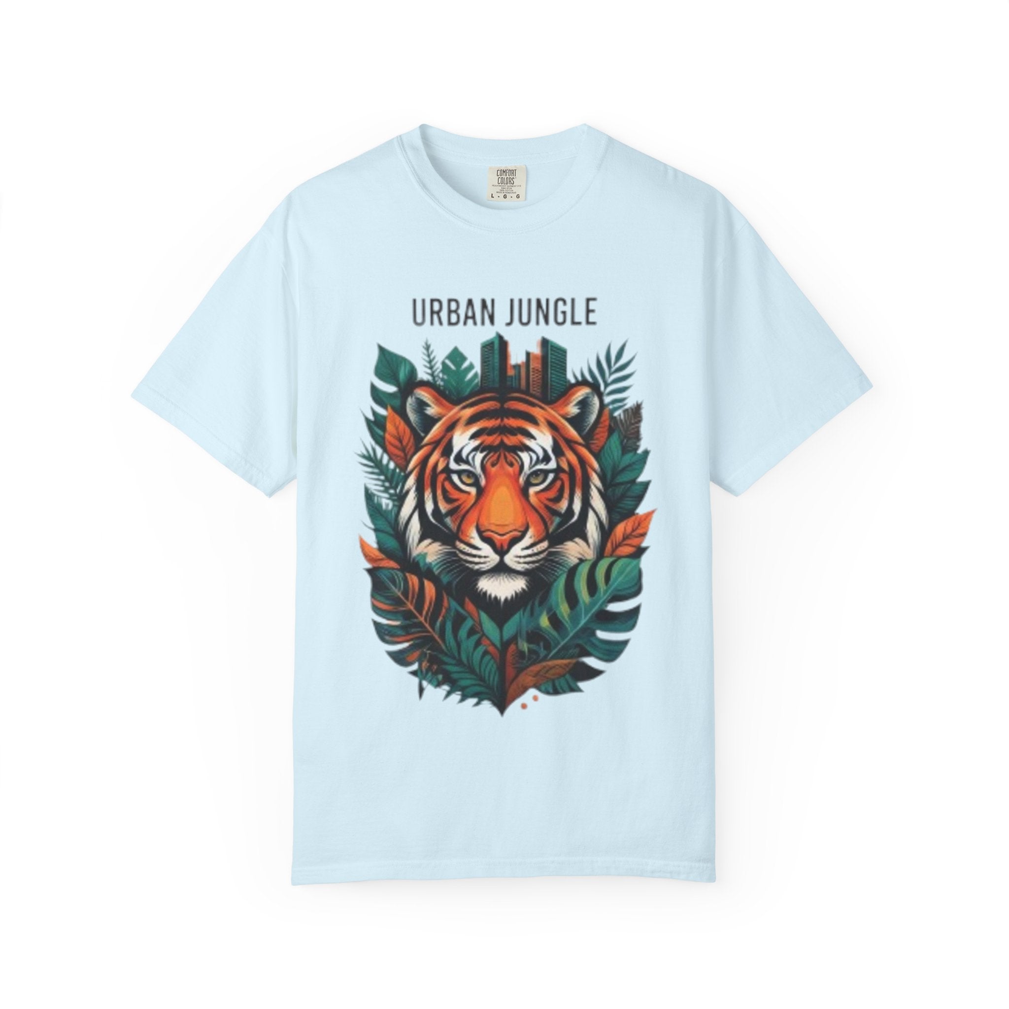 Urban Jungle Tiger T-Shirt – Bold Botanical Graphic Tee