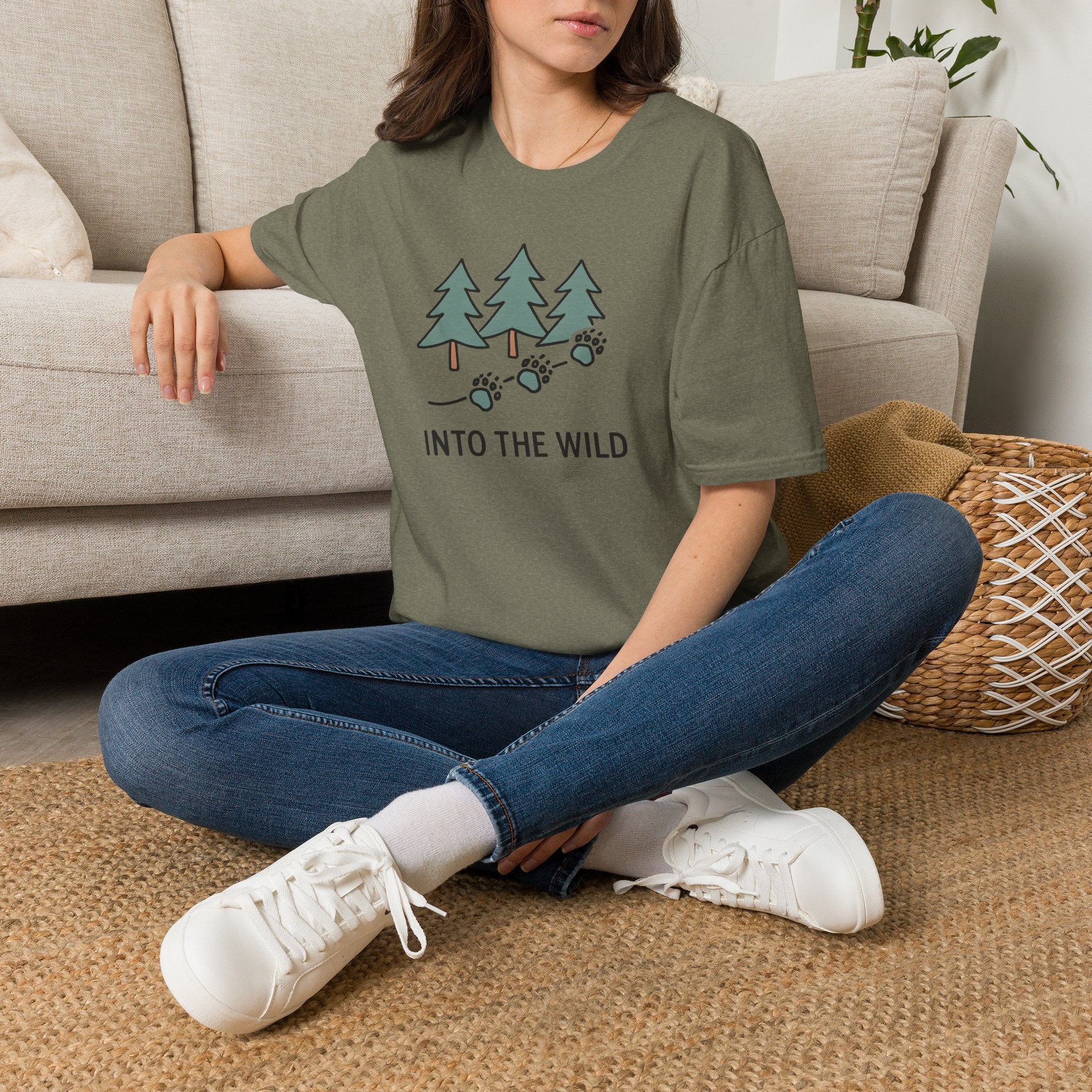 Pine Forest Footprints T-Shirt