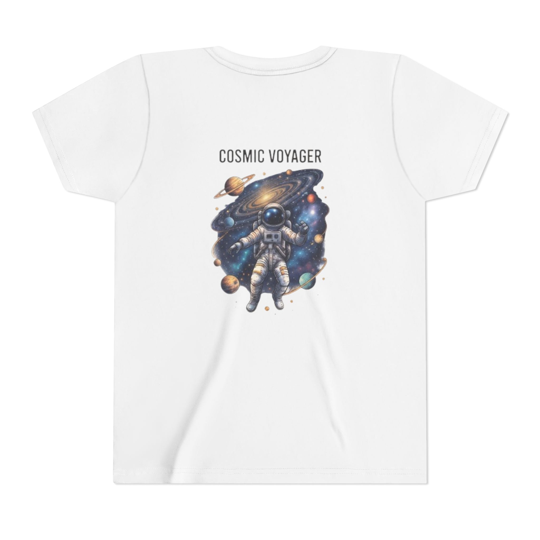 Cosmic Voyager Youth Tee — Astronaut Space Graphic Shirt for Kids