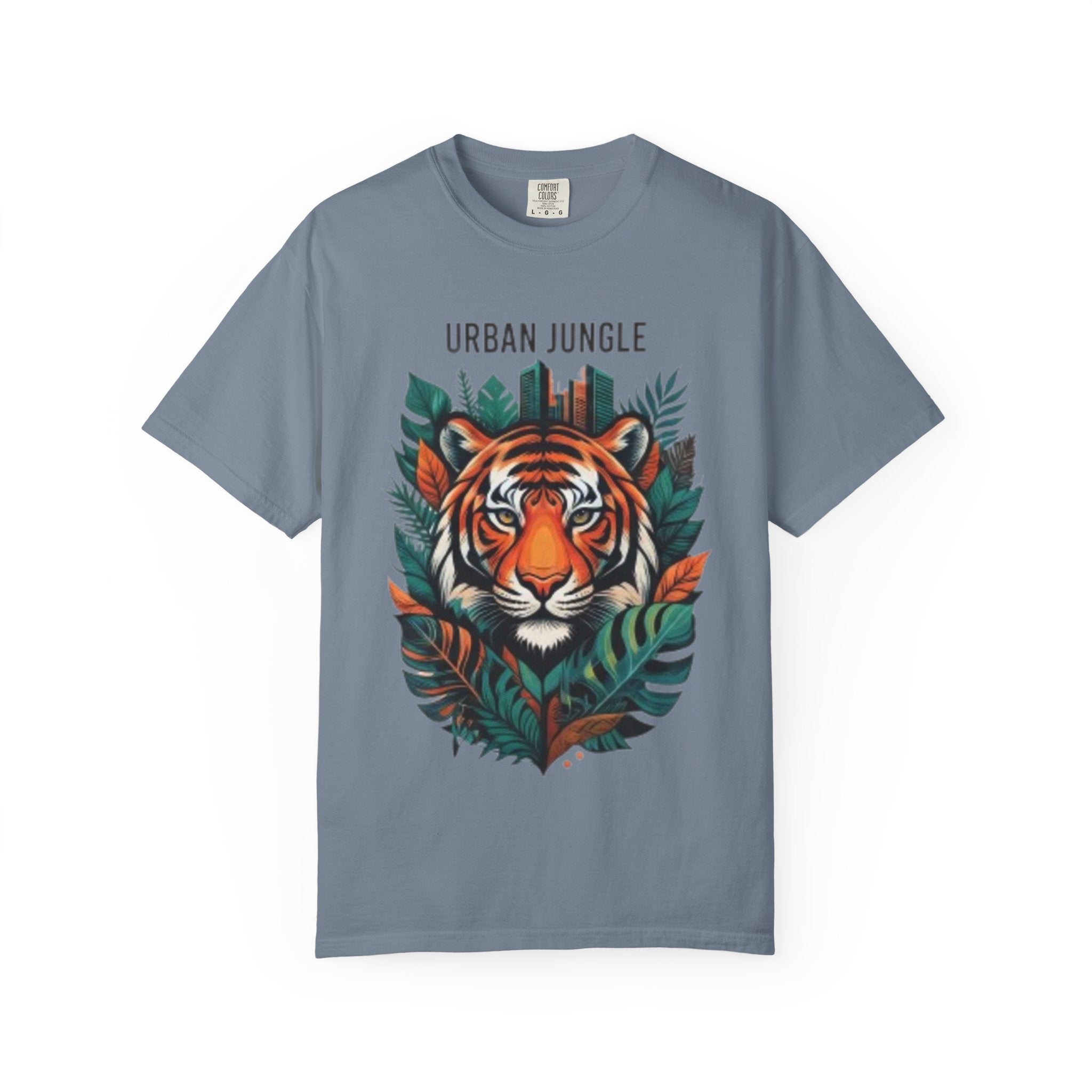 Urban Jungle Tiger T-Shirt – Bold Botanical Graphic Tee