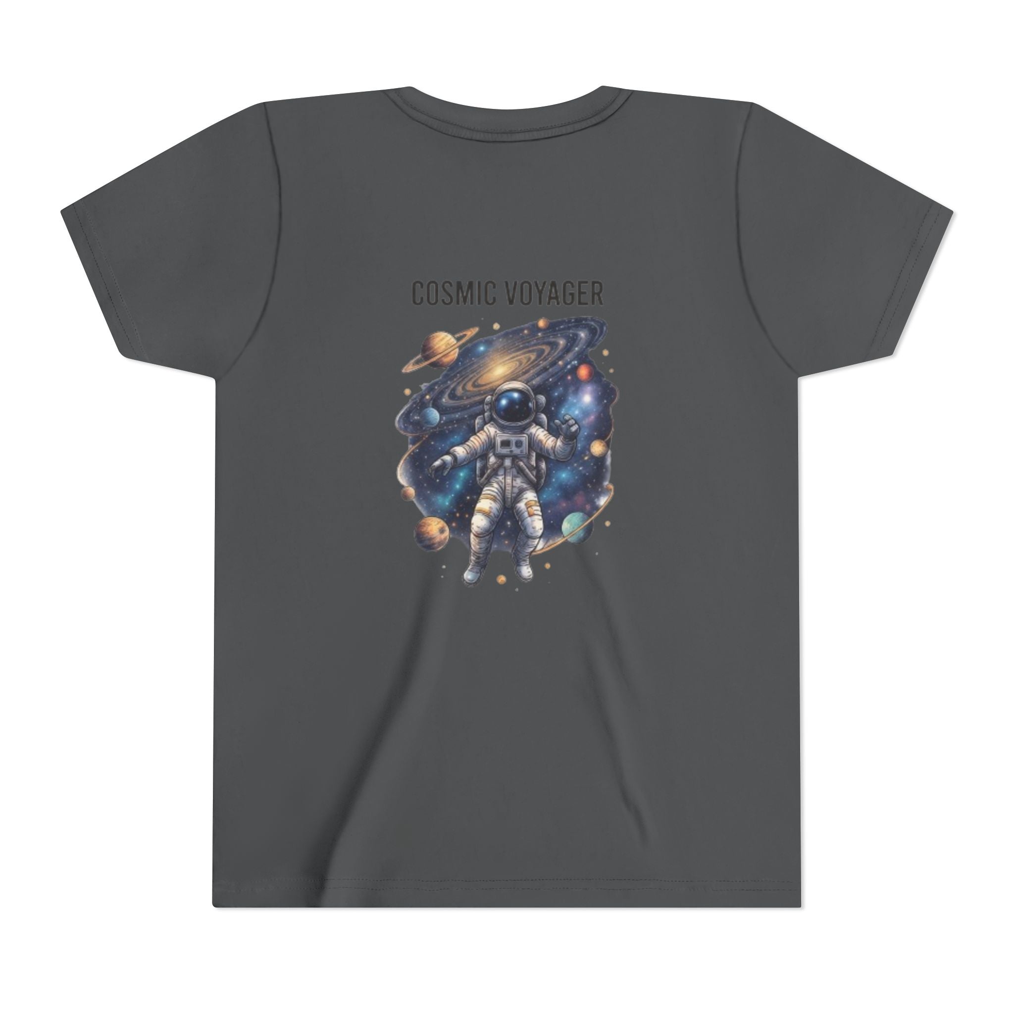 Cosmic Voyager Youth Tee — Astronaut Space Graphic Shirt for Kids