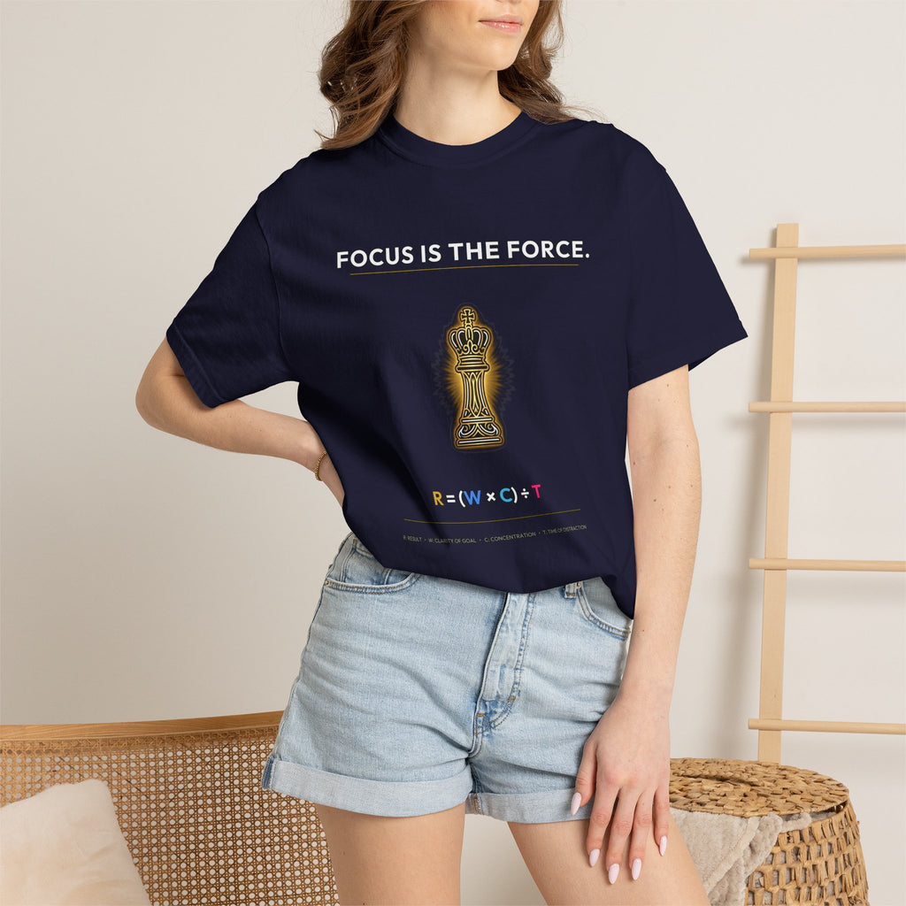 Focus Is The Force T‑Shirt — Meditation Buddha Graphic Tee