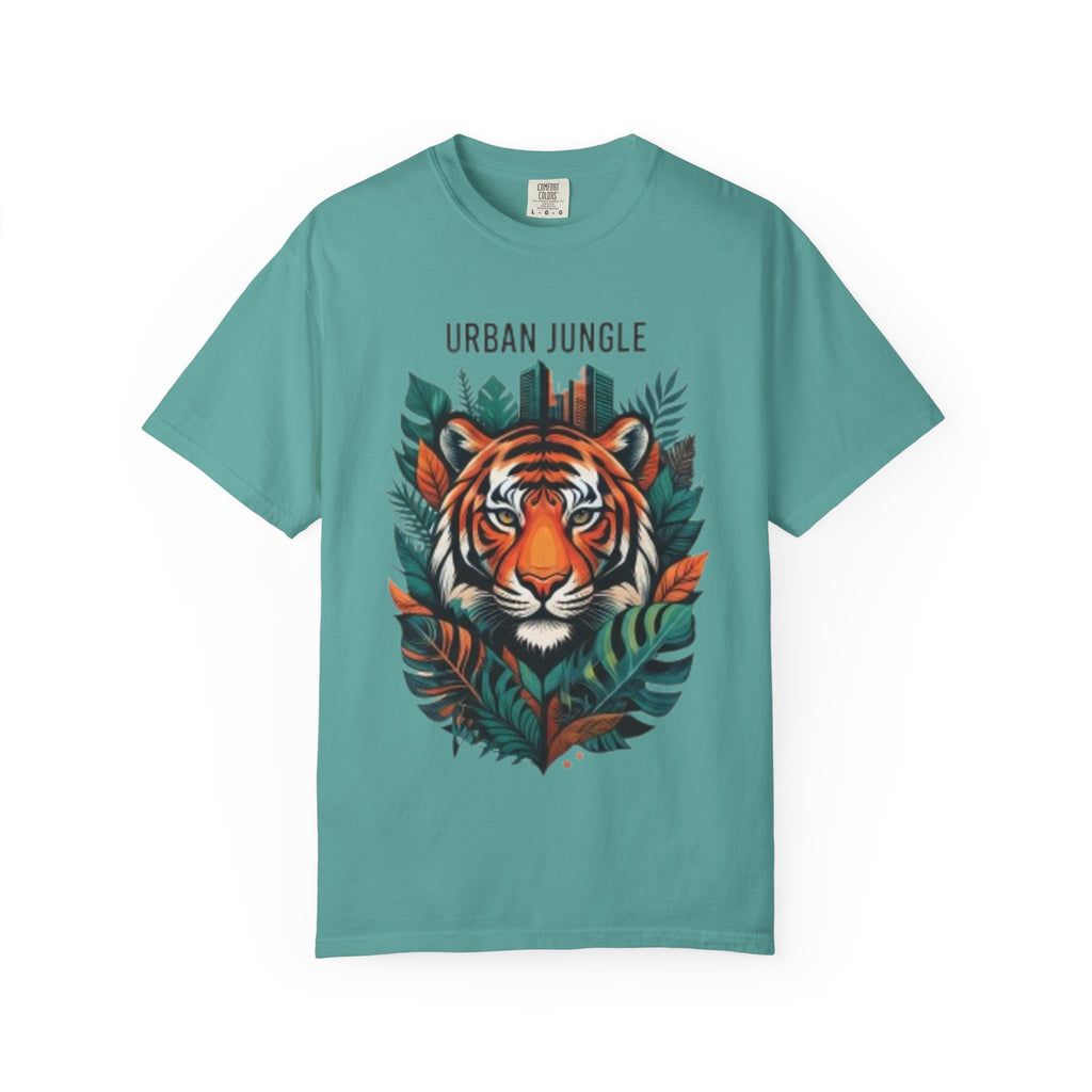 Urban Jungle Tiger T-Shirt – Bold Botanical Graphic Tee